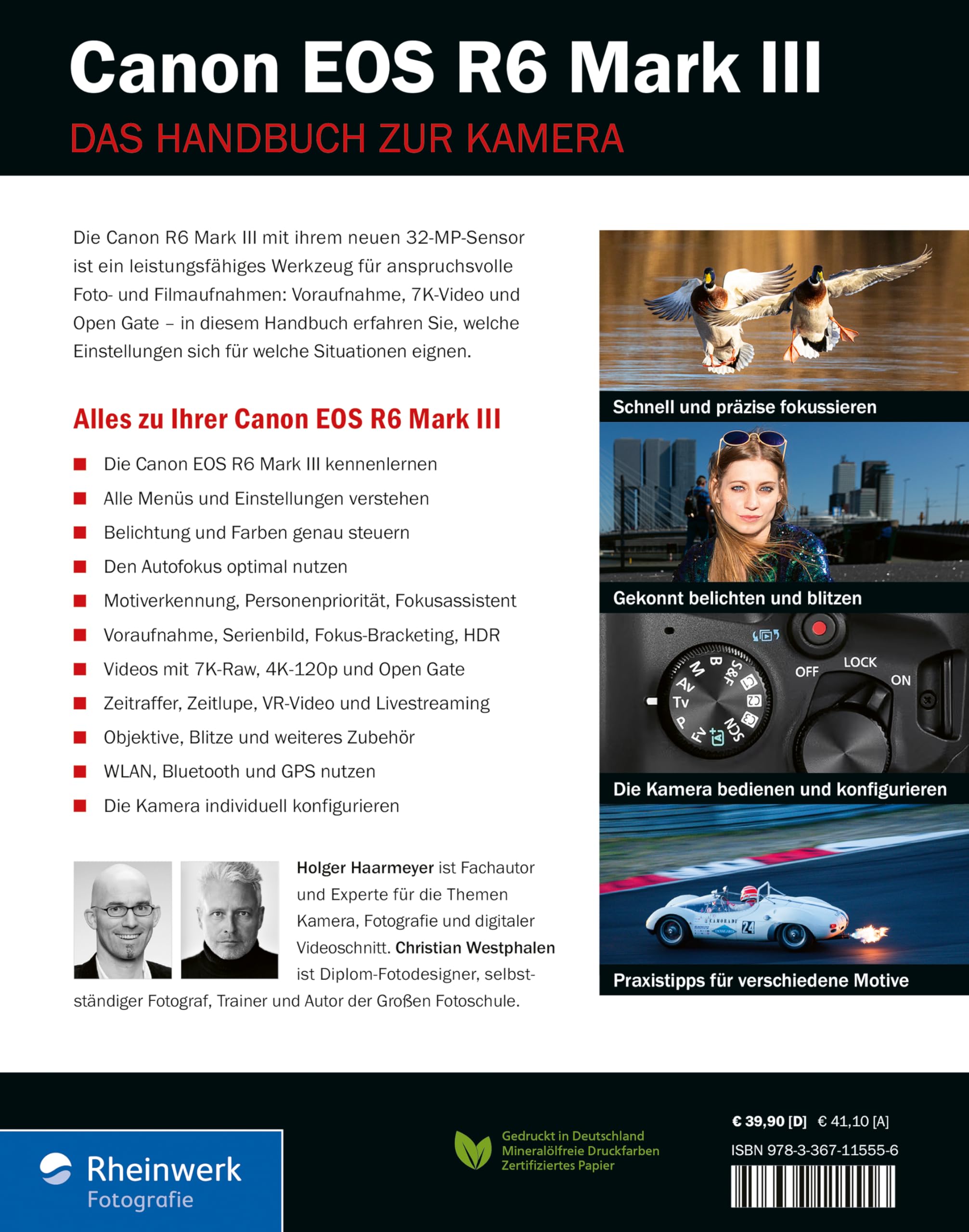 Canon EOS R6 Mark III: Das Handbuch zur Kamera. Konfiguration, Expertenwissen und Praxistipps für brillante Fotos und Videos
