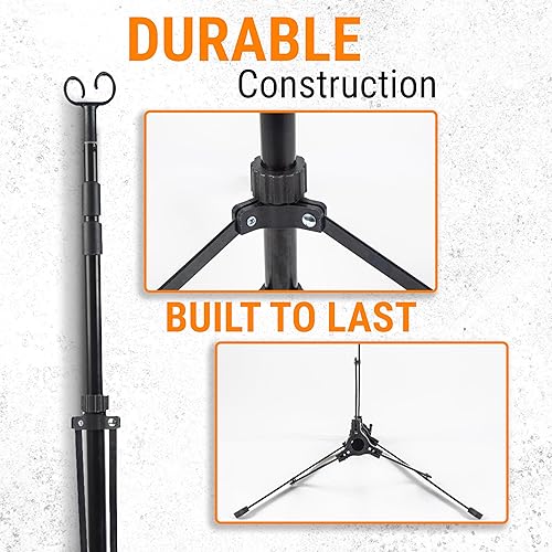 Miniatura 6 de Skywin Soporte para trípode IV con gancho, soporte plegable de poste IV con gancho, soporte de piso IV, soporte IV, soporte IV, organizador de