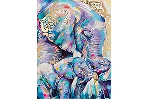 5D Diamond Painting Kits for Adults, Elephant Diamond Art Kits by SNMUW...