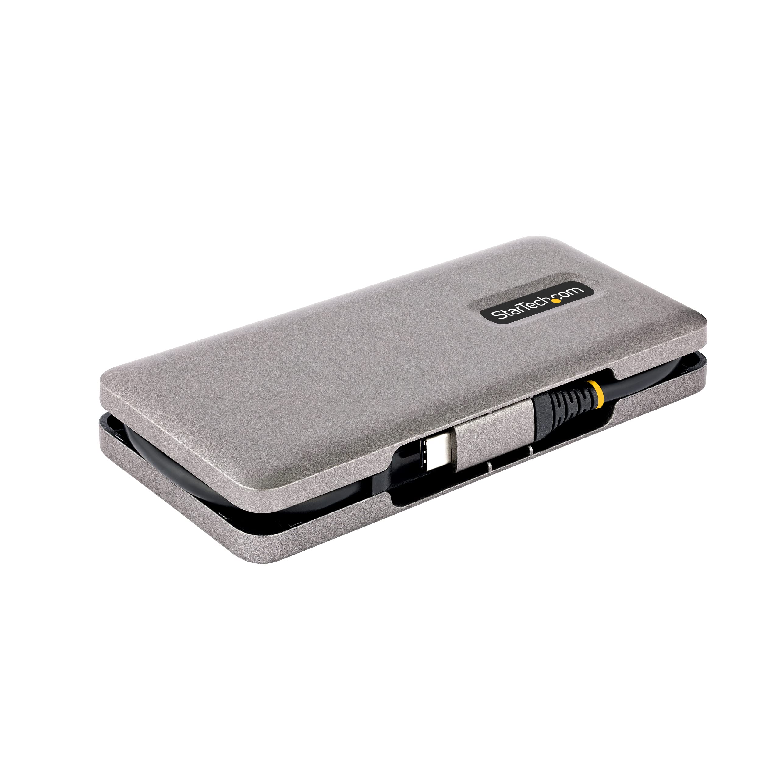 StarTech Hub USB-C 4 Porte 10Gbps con 4x USB-C, PD 100W (HB31CM4CPD3) | Portatile, Cavo Avvolgente da 32cm, Splitter USB-C