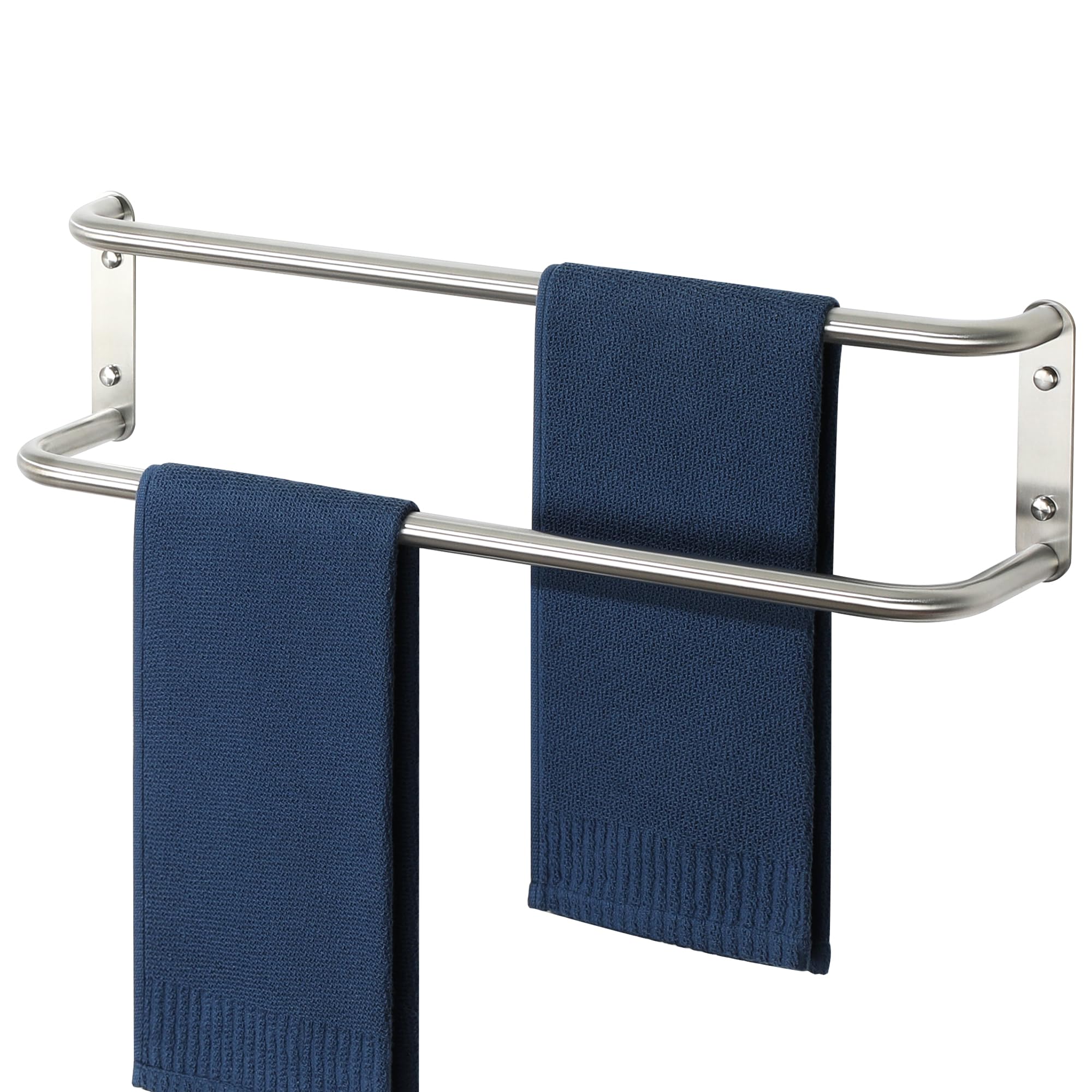 Mooche Handtuchhalter Doppelt 304 Edelstahl Handtuchstange Wandmontage Handtuchhalter Badezimmer Set Bad Handtuch Halterung Wand für Badezimmer Küche