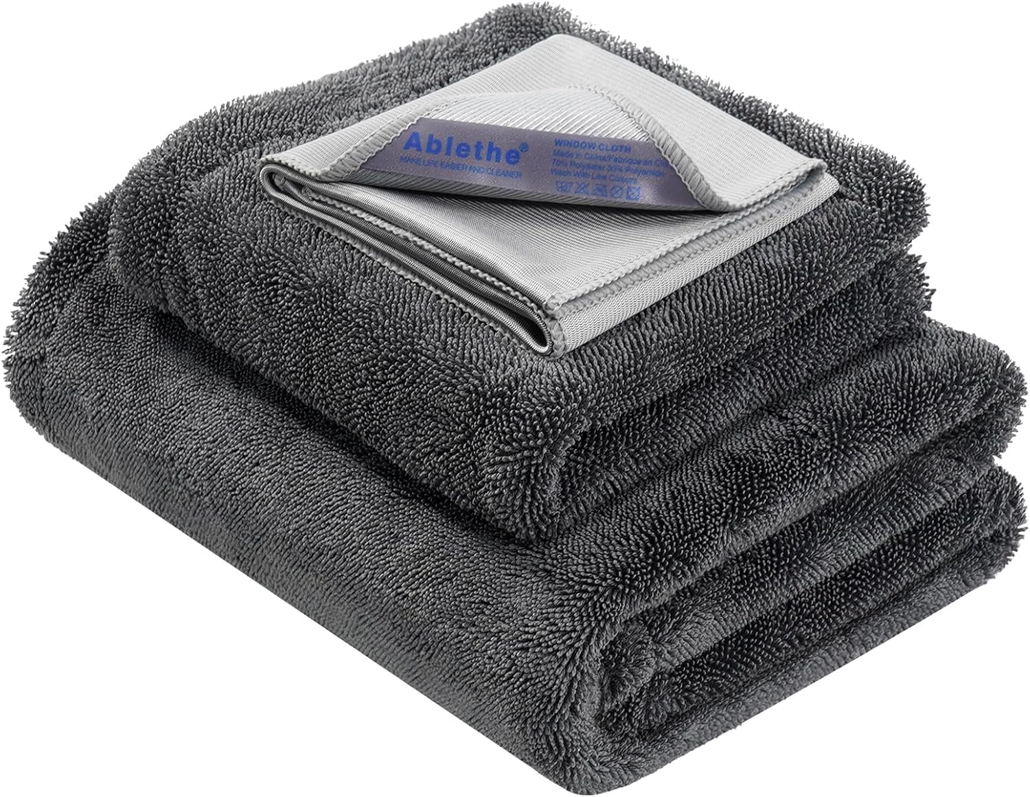 Ablethe Car Drying Towels Set Extra Large 1300gsm with