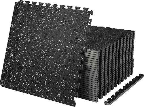 VEVOR 0.56Inch 100sq.ft 25 Tiles Gym Flooring for Home Gym,