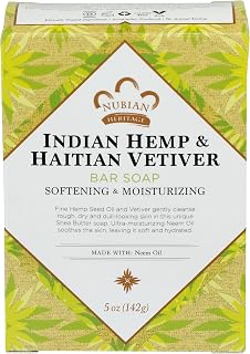 Nubian Heritage Soap Bar, Indian Hemp, 5 Ounce