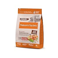 Nature's Variety Selected, Cibo per Gatti Sterilizzati con Salmone Norvegese Diliscato 3 kg