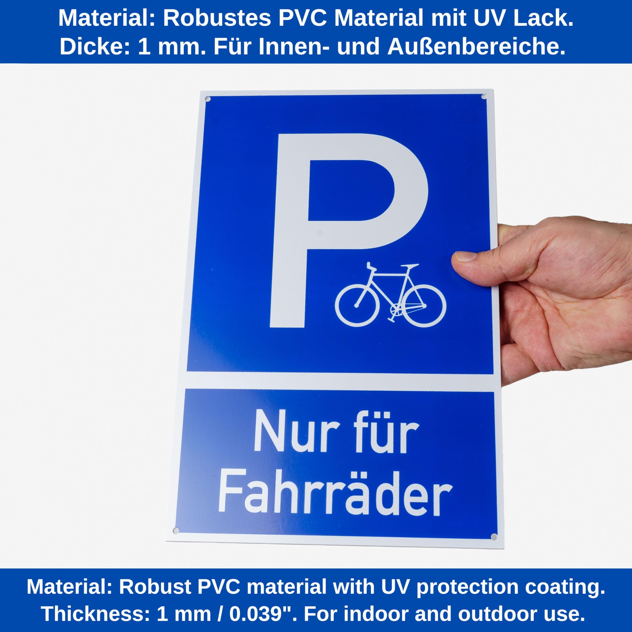 Parkplatzschild Für Behinderte & Senioren – Aluminium-Blechschild Für Innen & Außen