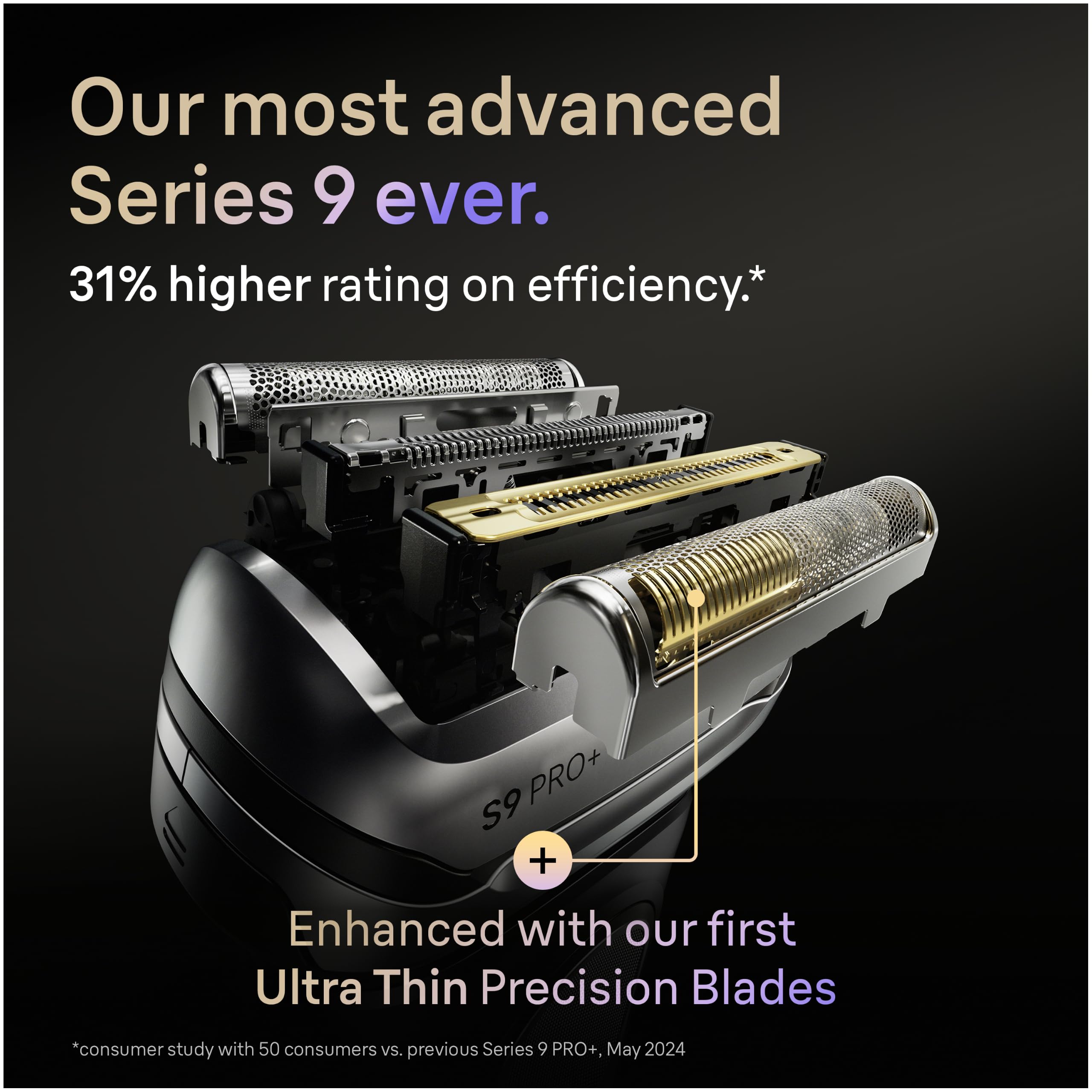 Braun Series 9 PRO+ Electric Shaver, 5+1 Ultra Thin Precision