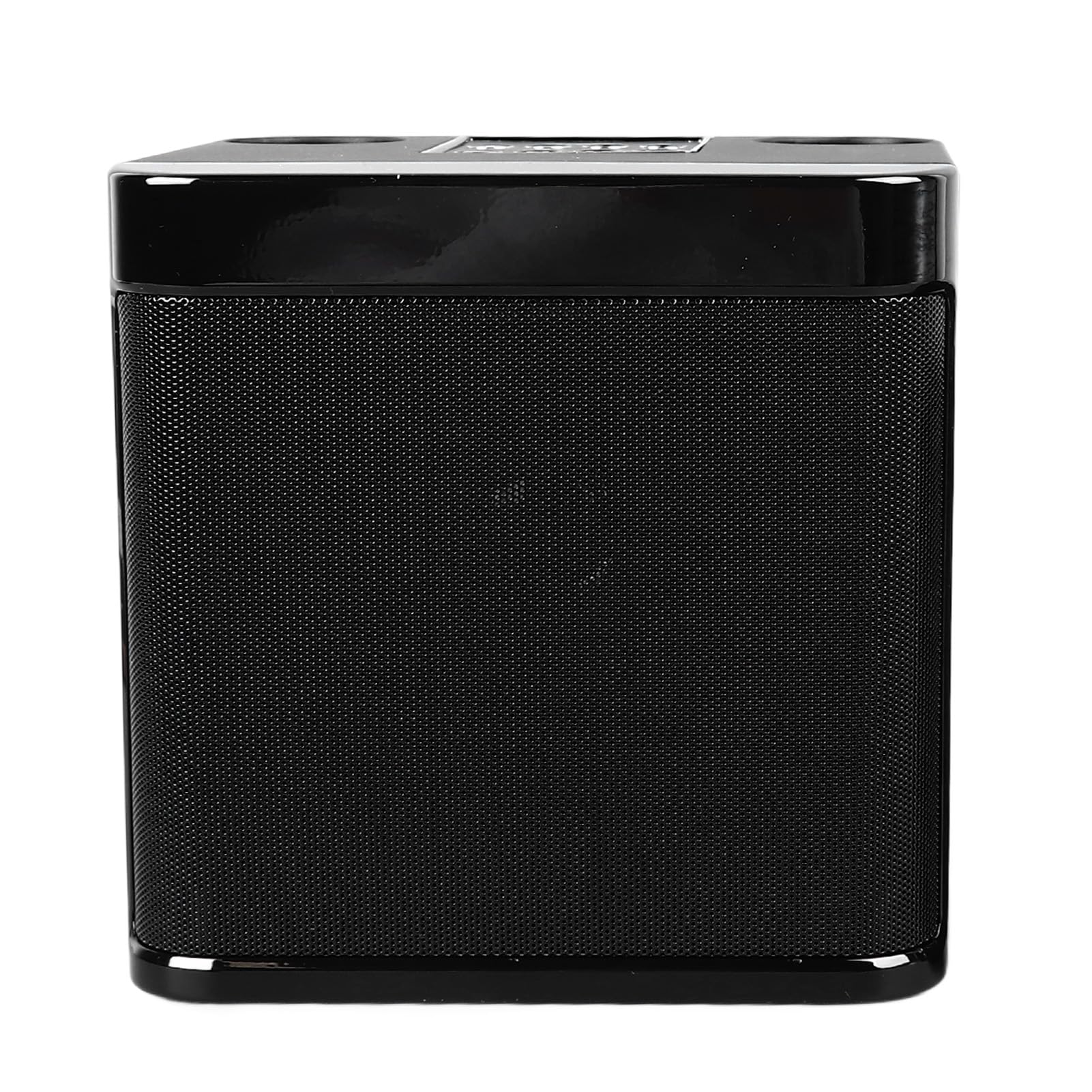 Altavoces inalámbricos Karaoke Mini Karaoke Machine Bluetooth Altavoces con 2 micrófonos inalámbricos para Abs Negro de camping para fiestas en casa