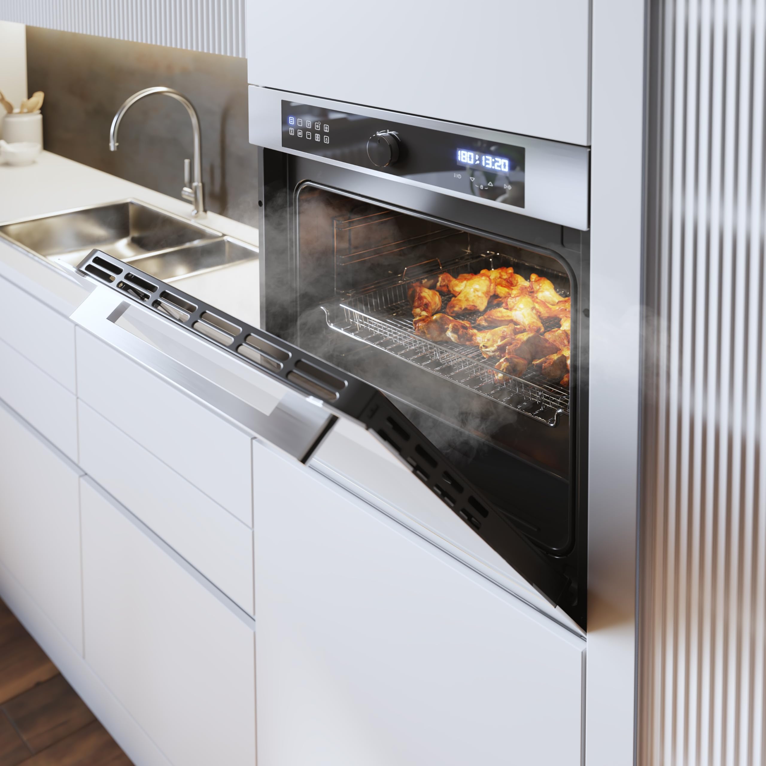 Cecotec Bolero Hexa Einbaubackofen Multifunktion 60cm 3400W 72L Inox AF316000