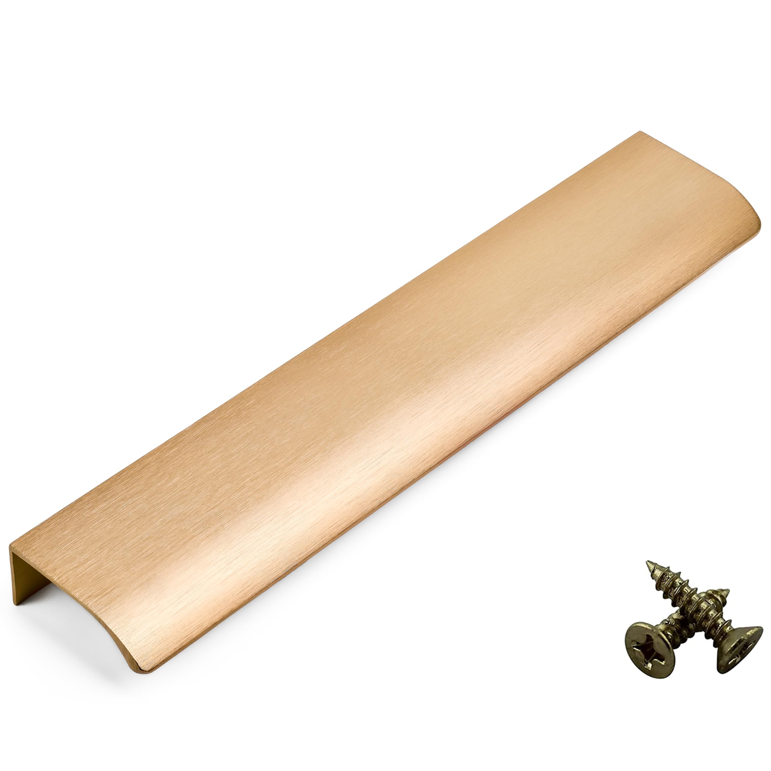 M4tec Brushed Brass Bar Kitchen Cabinet Door Handles Cupboards Drawers Bedroom Furniture Concealed Finger Edge Pull Handle For Wardrobe & Bedroom Cabinet Hardware Vd3 Series: 128 Mm