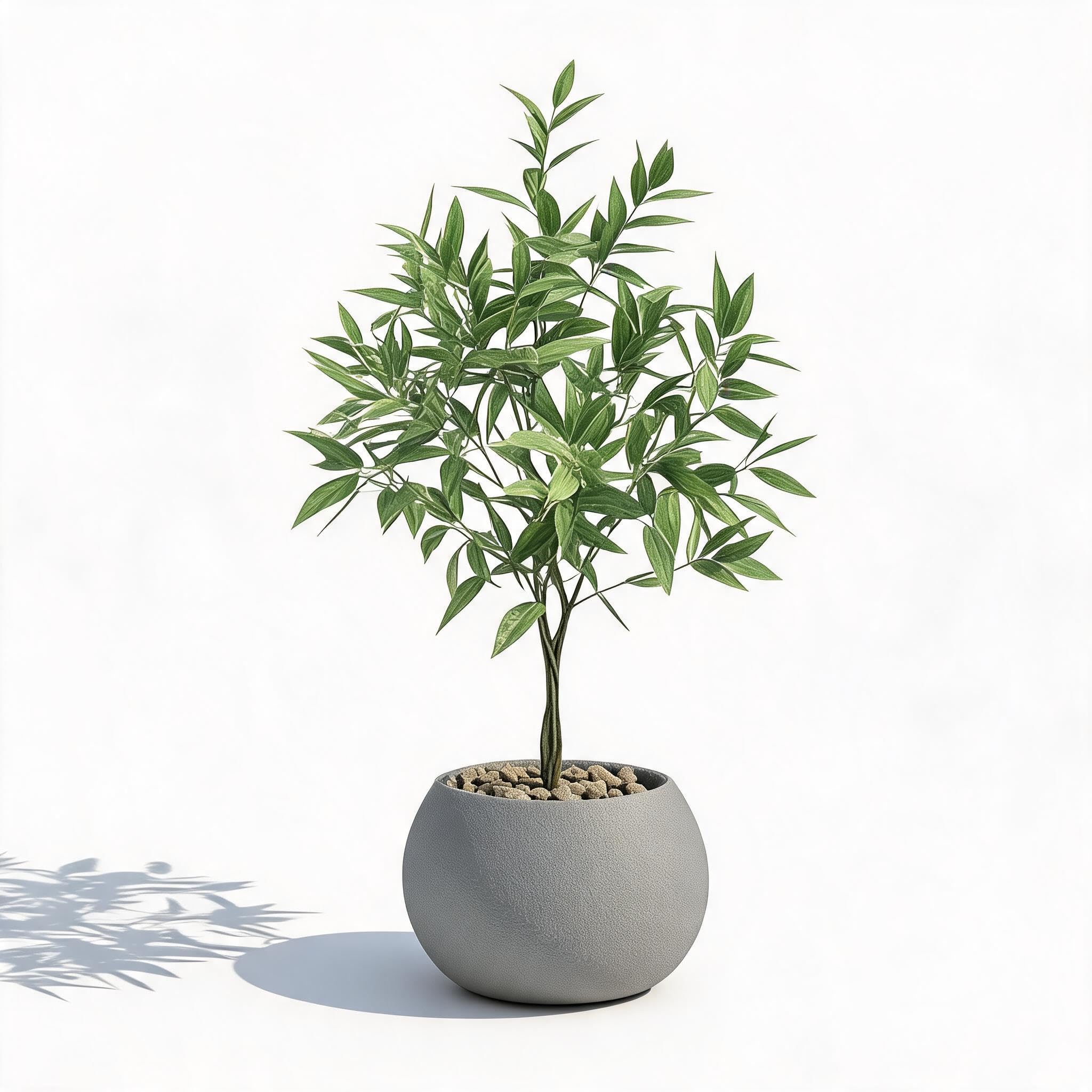 Realistischer Eukalyptus Baum Künstlich Im Topf-120cm, Künstliche Pflanzen