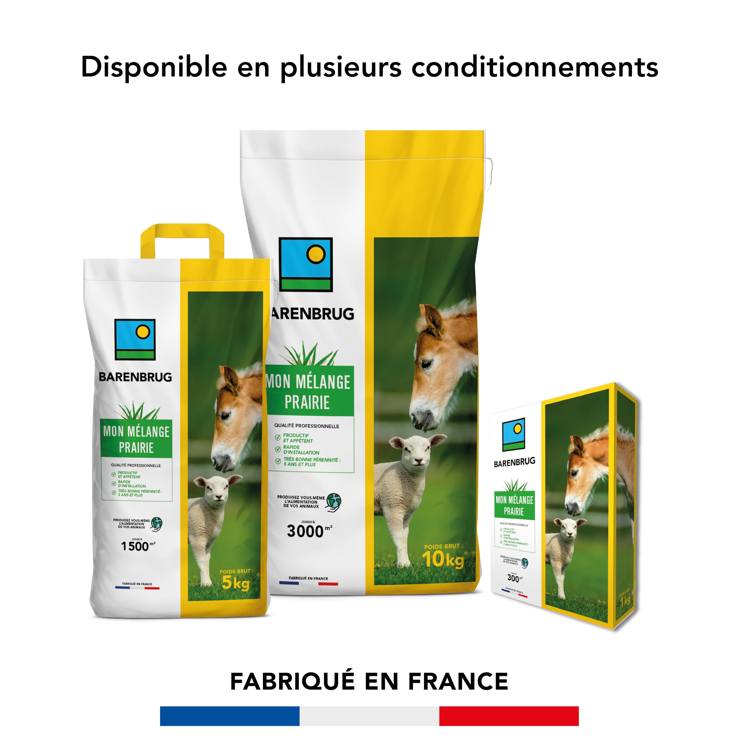 BARENBRUG Mélange Prairie Production Alimentation pour Animaux 1KG