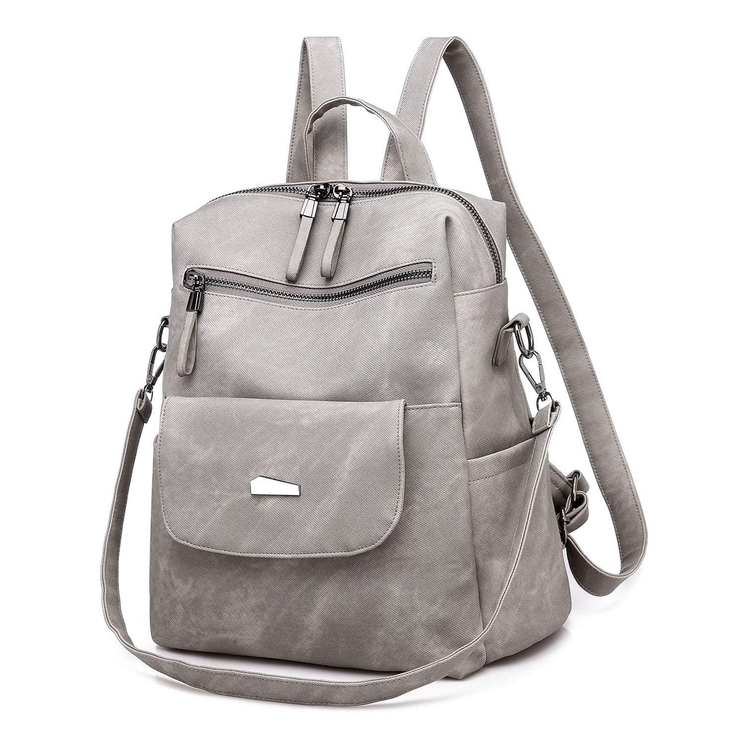 UBAYMAX Zaino Donna Casual alla Moda, Borsa Zainetto in PU Pelle, Daypack Multifunzione per Scuola/Lavoro/Viaggio/Shopping/Uso Quotidiano, Zaino Multi-Tasca con Design Versatile
