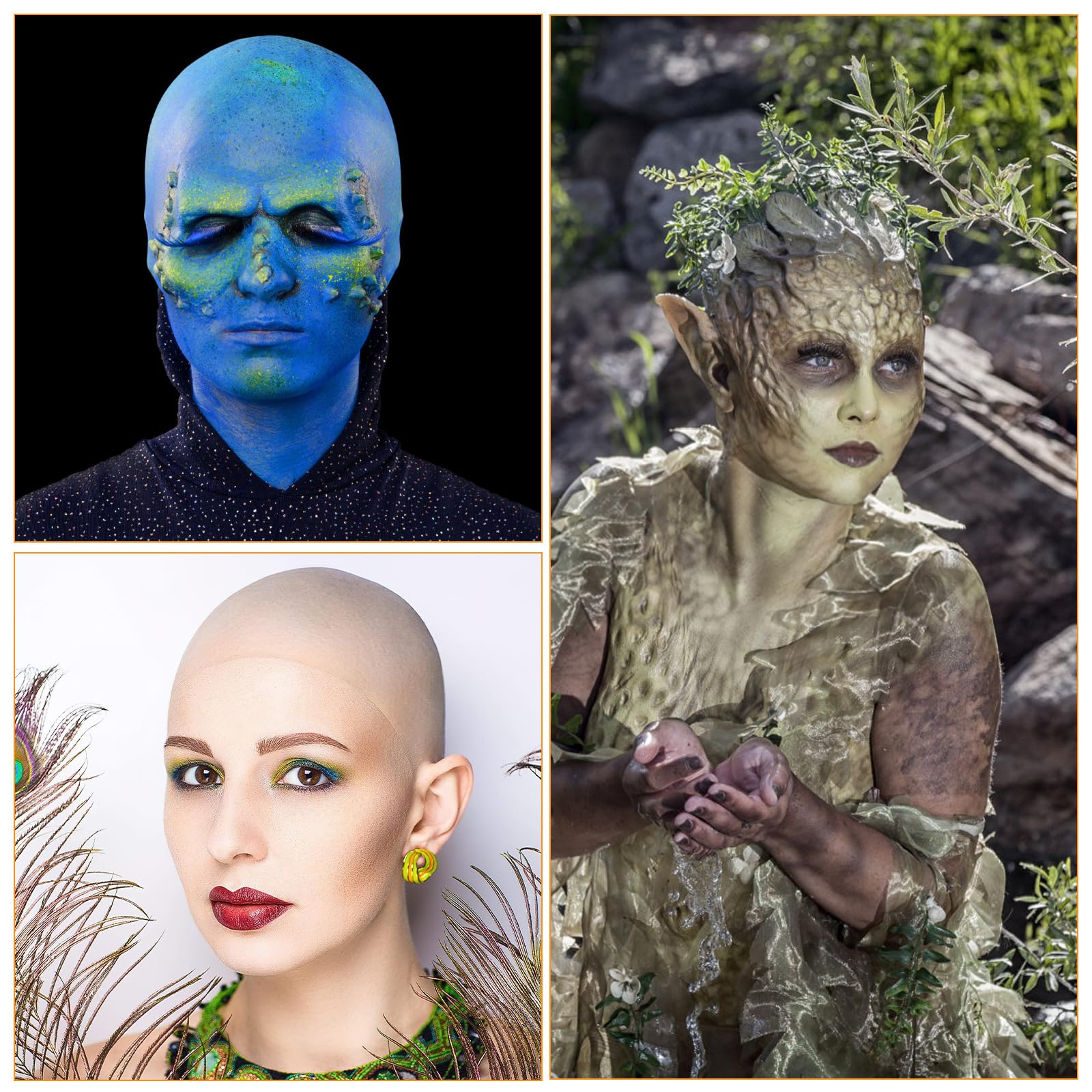 Łyse czapki siateczka na włosy nakładka pod perukę i zabawna peruka lateksowa łysa czapka dla dorosłych mężczyzn i kobiet akcesoria Halloween Cosplay łysa nakładka pod perukę akcesoria kostiumowe
