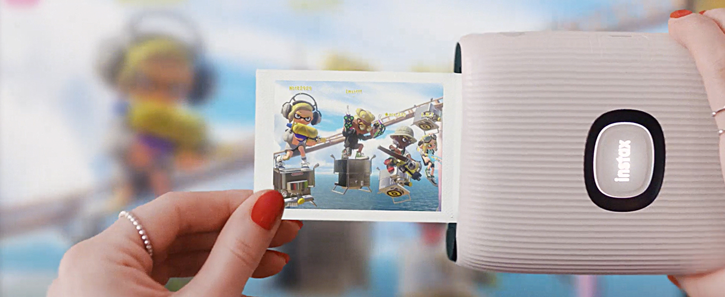 Instax Mini-Link 2 White, Special Edition w/Splatoon 3 Case, added
