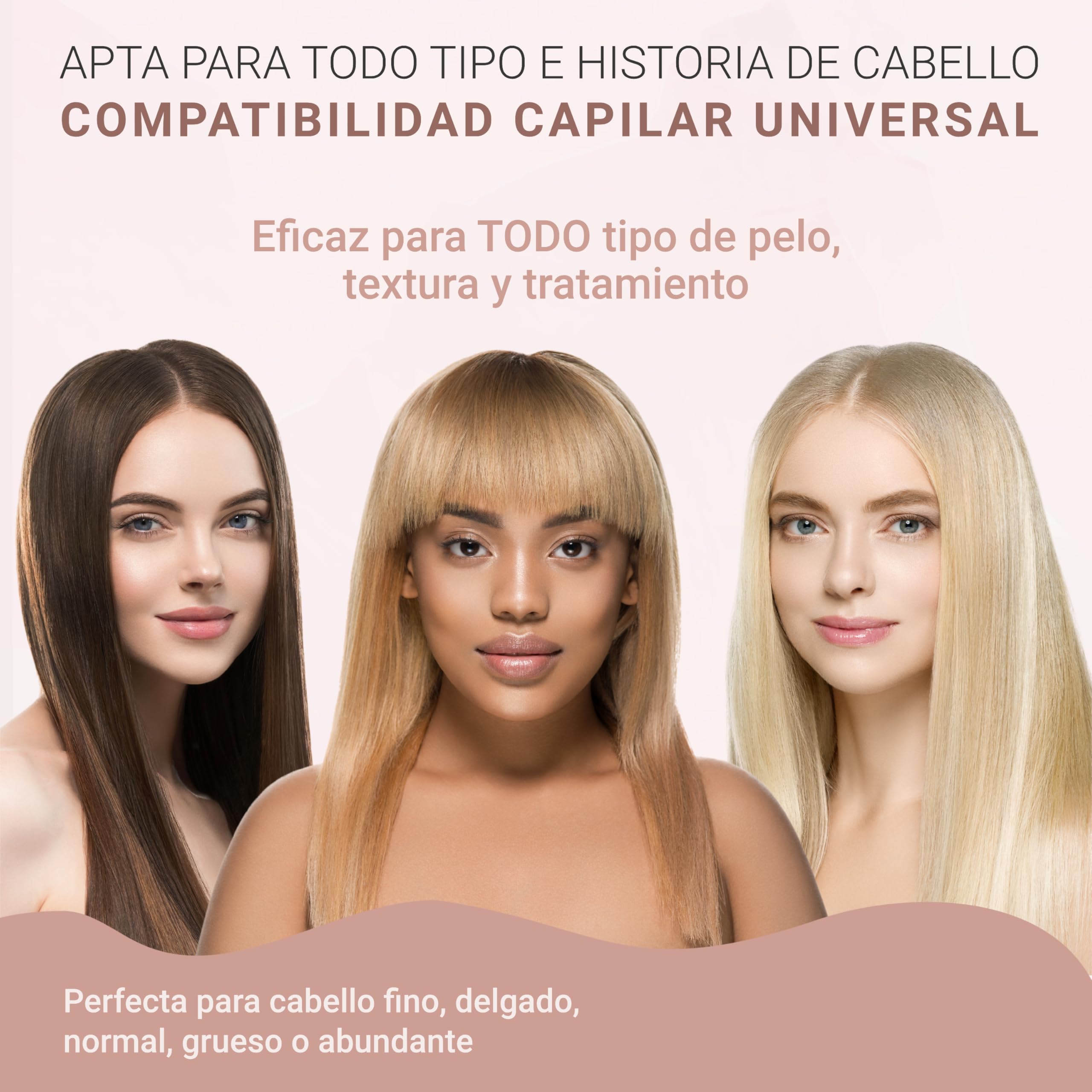Golden Curl Planchas del Pelo para Alisar y Rizar - 5 Años de Tranquilidad - Alisador y Rizador de Pelo 2 en 1 Profesional - Modelador de Cabello para Alisar o Hacer Ondas (Oro Rosa)