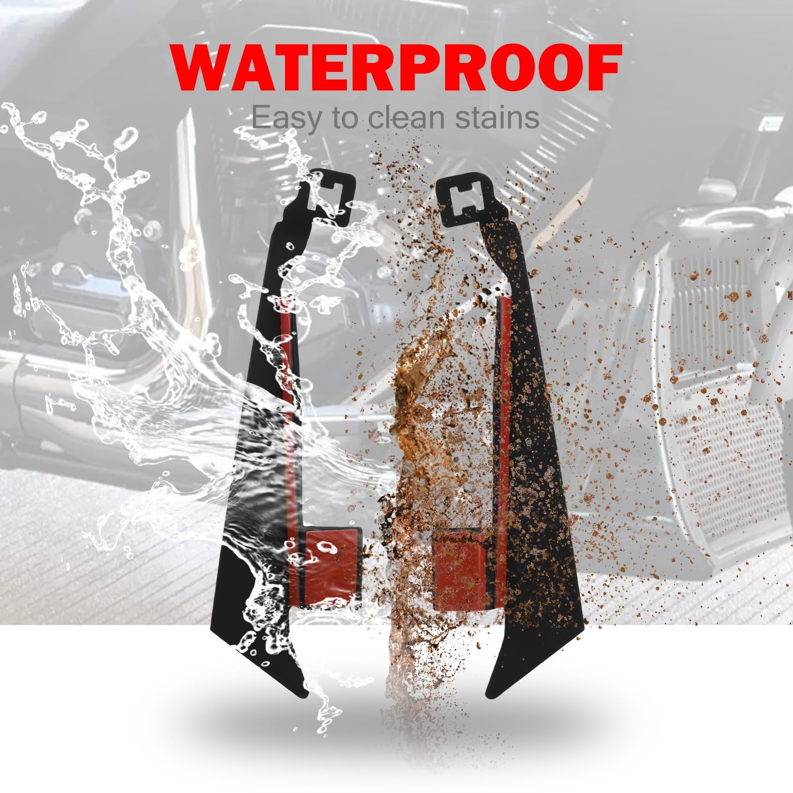 Garde-Boue Arrière De Moto, Protection Contre Les Éclaboussures, Garniture Couverture Noire Étendue pour Goldwing GL1800 2018 2019 2020 2021 2022 2023 2024