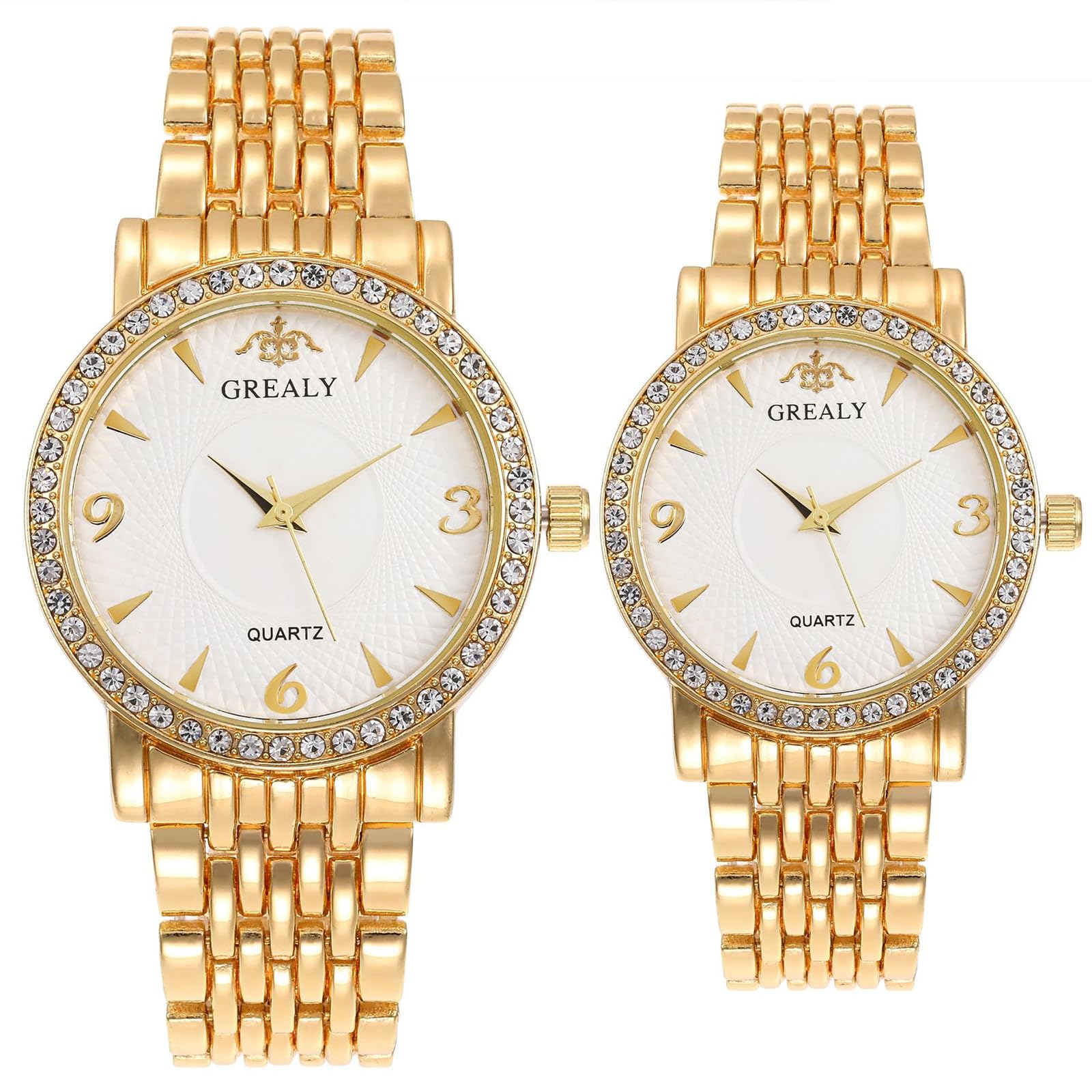 JewelryWe Orologio Analogico Al Quarzo Unisex Con Cassa A Forma Di Diamante, Calendario E Lancette Luminose, Cinturino In Acciaio Inossidabile, 30M Impermeabile - 3