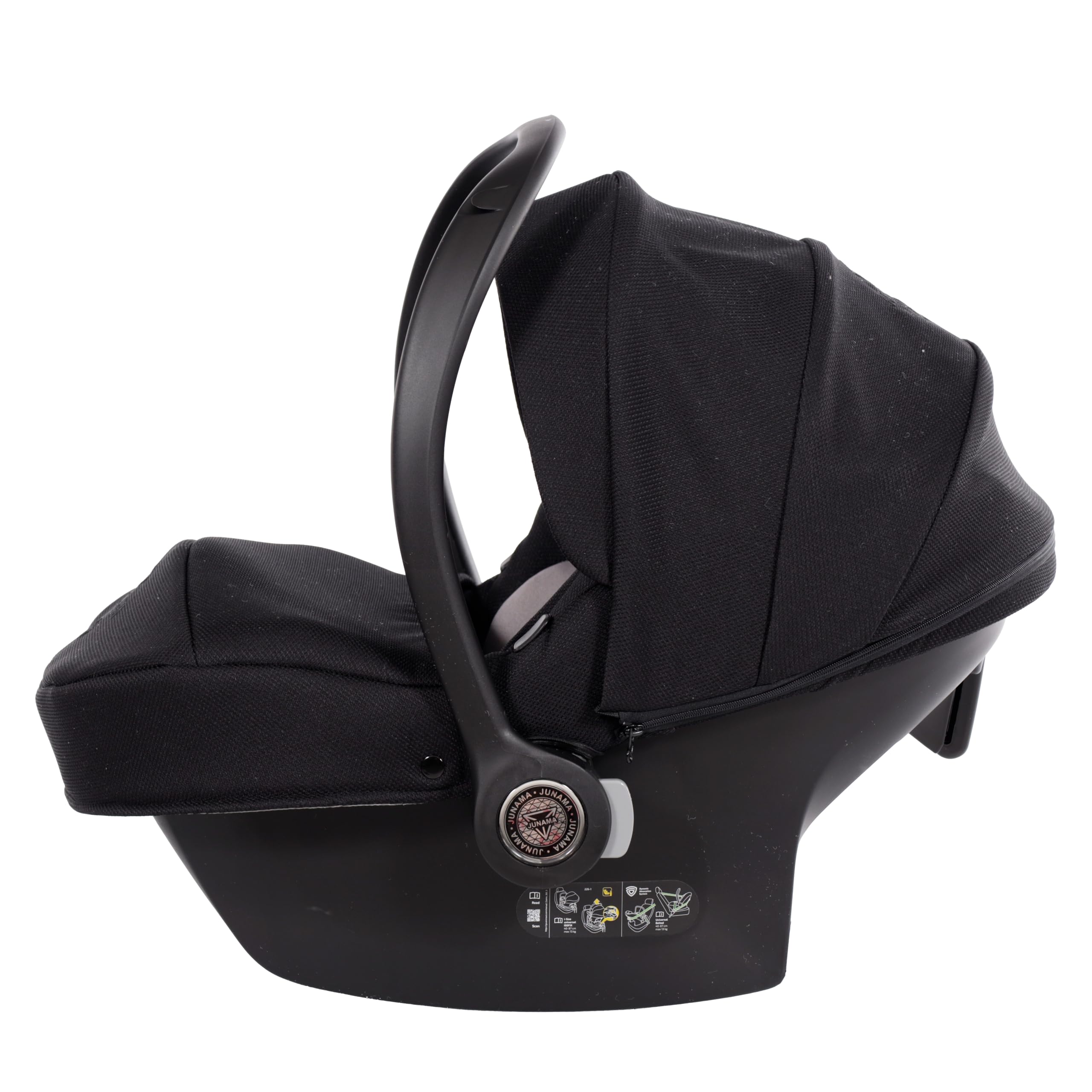 Junama Passeggino TRIO Diamond S 03 Nero e Rame - 2in1 3in1 4in1 + ombrellino (3 in 1 con Seggiolino Auto)
