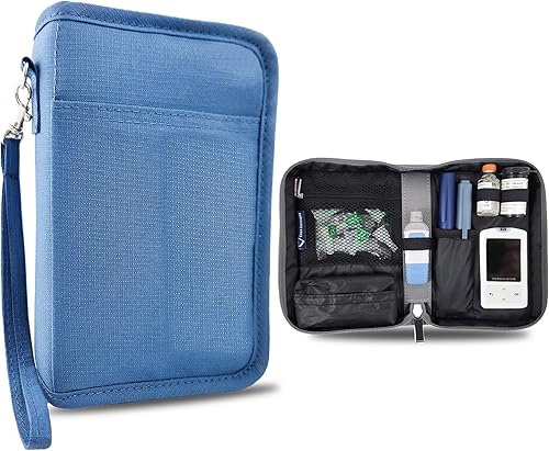 Case Concepts - Estuche de suministros para diabetes - Estuche de almacenamiento portátil y organizador medidor de glucosa, insulina y accesorios -