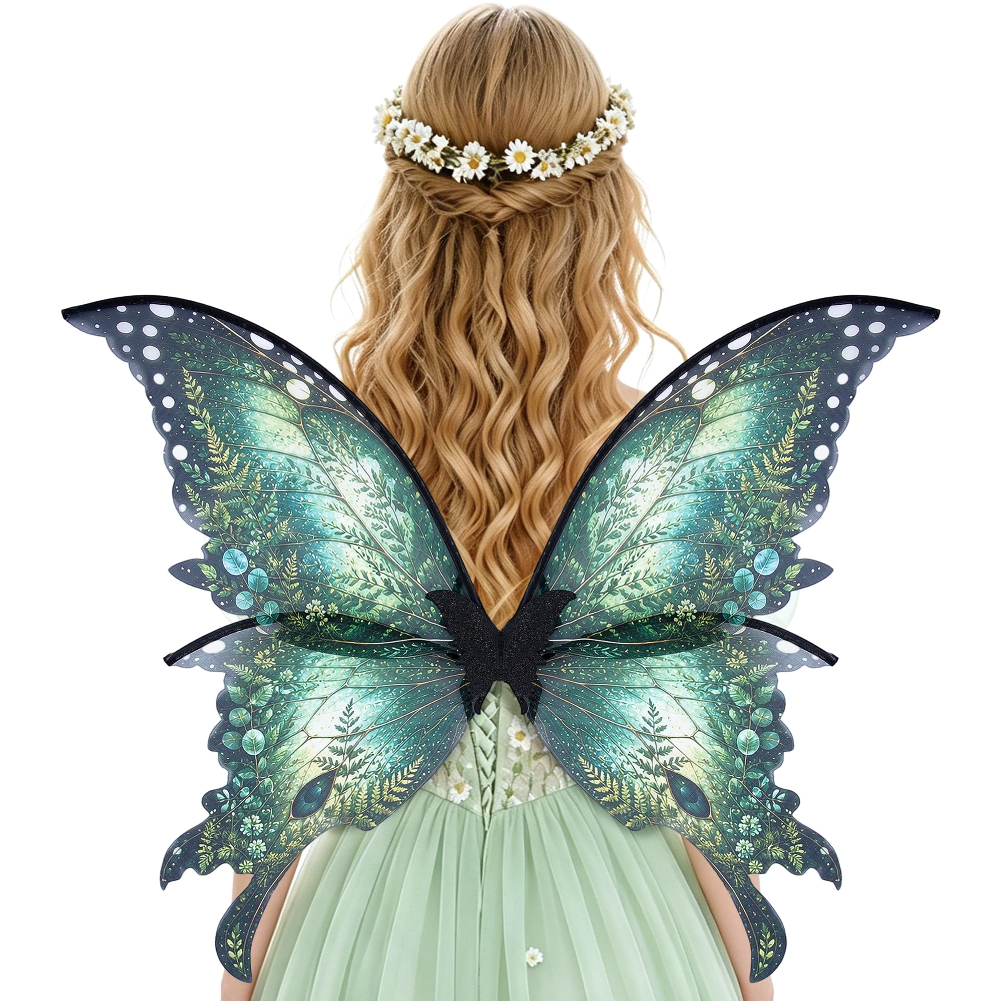 CozDazz Womens Fairy Butterfly Wings Adult Costume Cosplay Fancy Dress Set