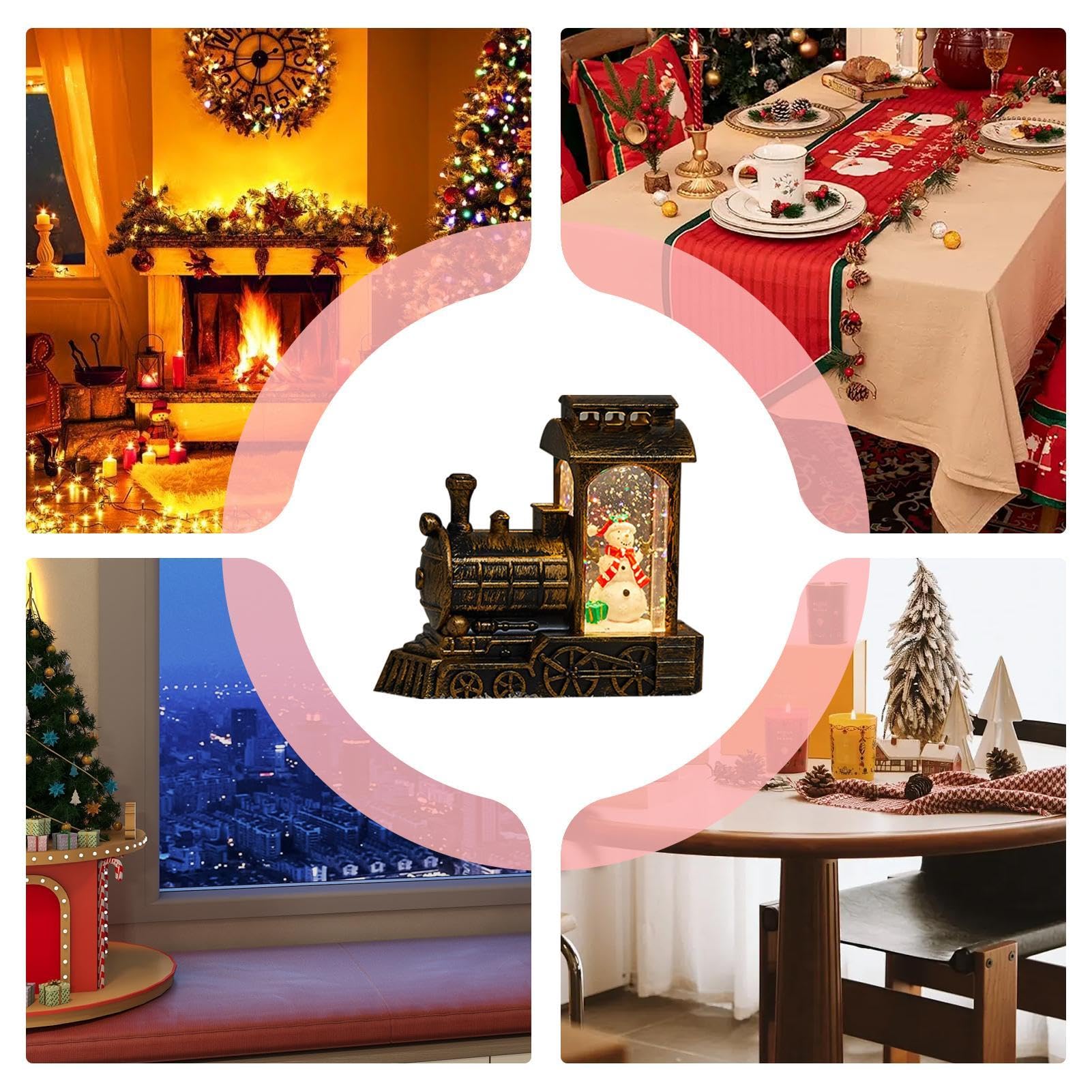 Amazon.co.jp: ライト付きクリスマススノードーム - ライト付き