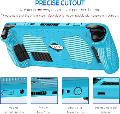 Miniatura 3 de YUANHOT - Funda protectora mejorada para cubierta de vapor con protector de pantalla, kit de accesorios de cubierta protectora de TPU suave con
