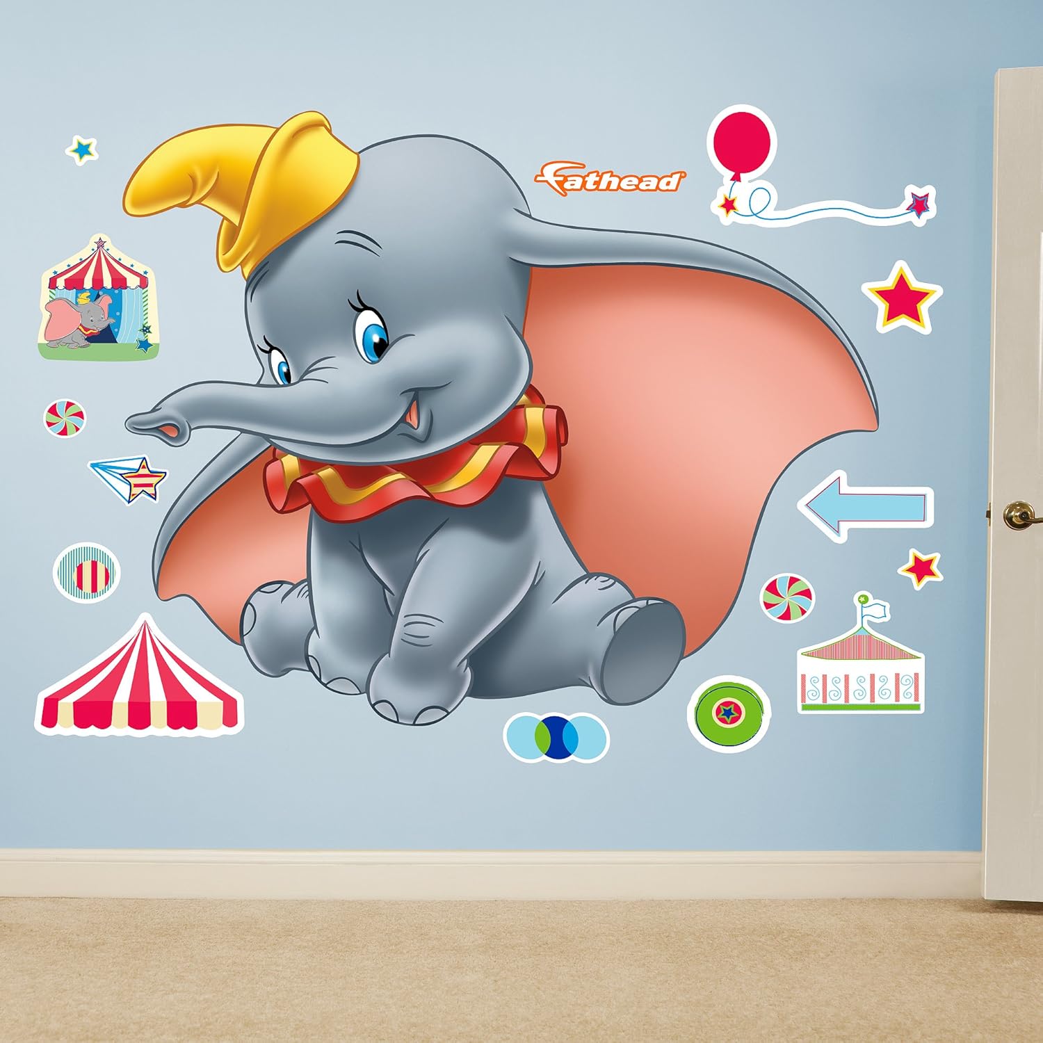 Amazon Fathead Disney Dumbo Vinyl Decals by FATHEAD おもちゃ おもちゃ