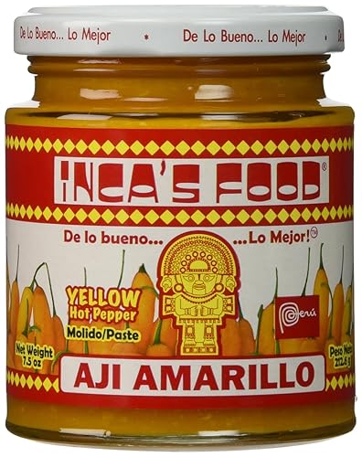 Incas Food Aji Amarillo Paste - Pasta de pimienta peruana amarilla picante 75 oz paquete de 3