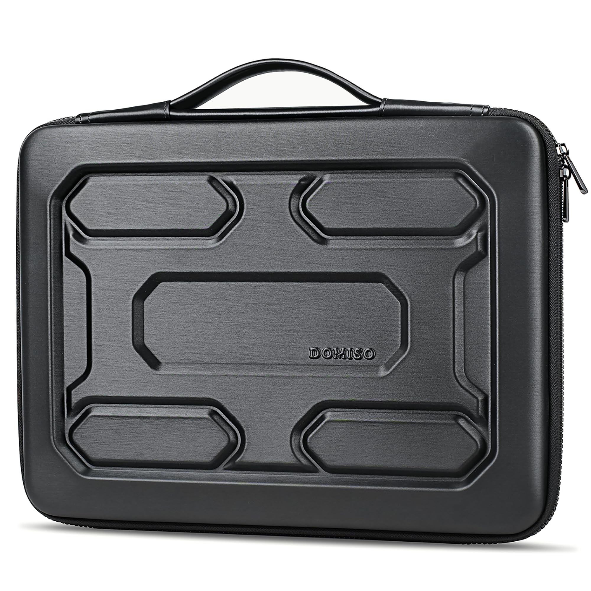 DOMISO 17 inch Laptop Sleeve with Handle Shockproof Computer Bag Waterproof EVA Protective Carrying Case for 17.3" MSI GS73VR Stealth Pro/HP Envy 17/LG Gram 17"/ROG Strix GL702VS, Black