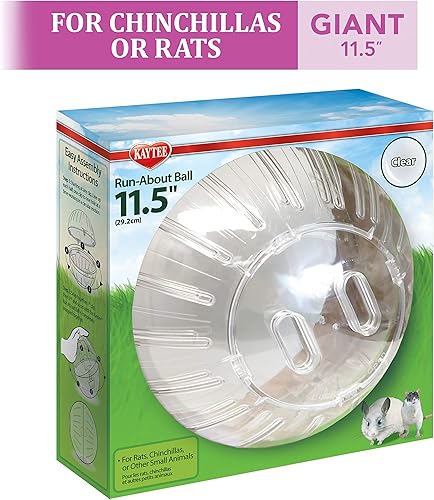 Miniatura 19 de Kaytee Pelota de ejercicio de 7 pulgadas de colores surtidos para hámsters y jerbos de mascotas