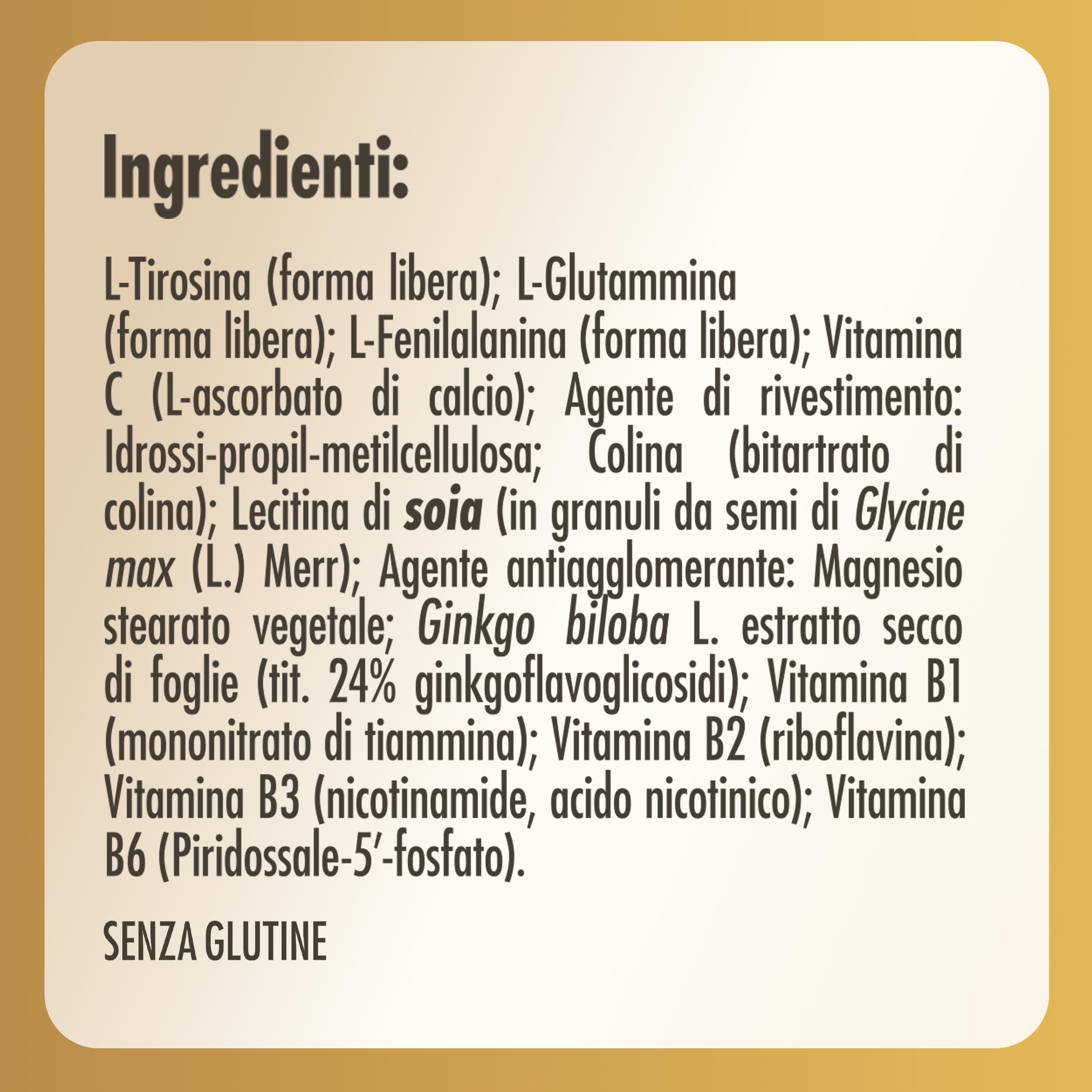 Solgar NEURO NUTRIENTS – Amminoacidi, vitamine del gruppo B e Ginkgo biloba, 30 capsule vegetali