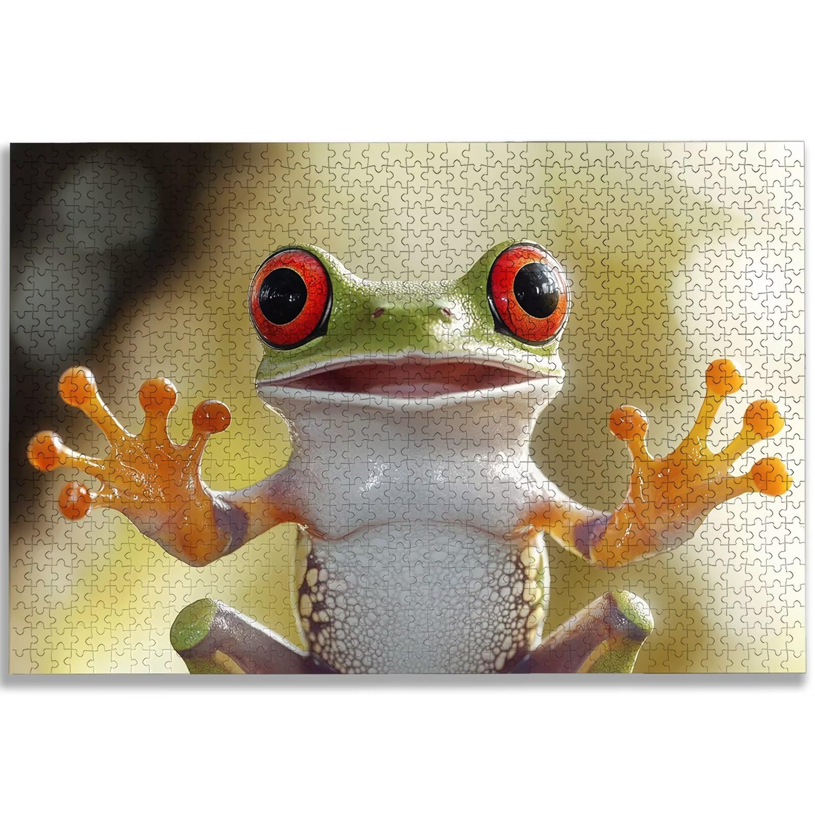 Puzzle 1500 Piezas, Puzzle Rana con Caja para Adultos, DIY Animal Rompecabezas Madera para Adultos, 1500 Piezas Rompecabezas Desafiante, para Decoracion Hogar, Regalo Mujer, Regalo Hombres, -3138