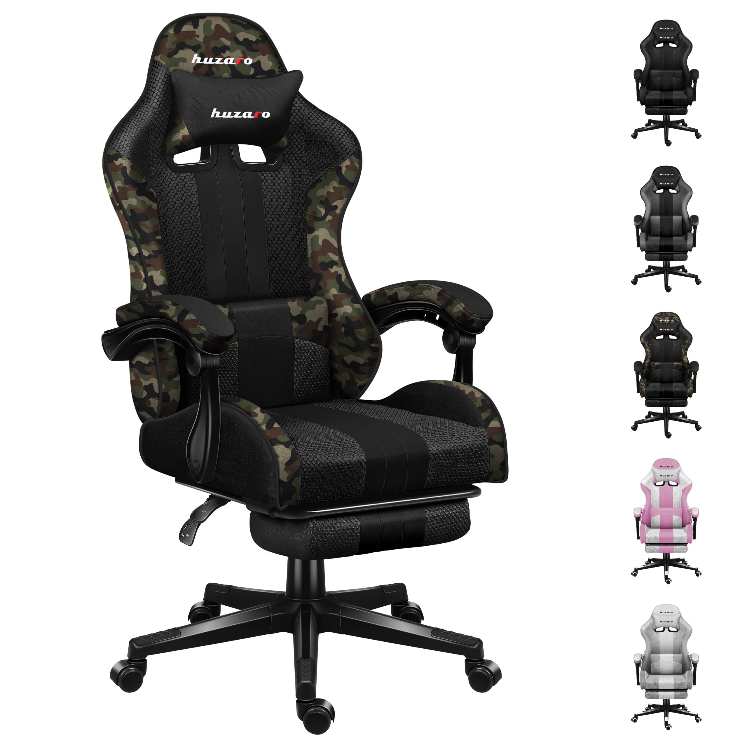 huzaro Force 4.7 Chaise Gamer Ergonomique, Charge maximale 140kg Accoudoirs
