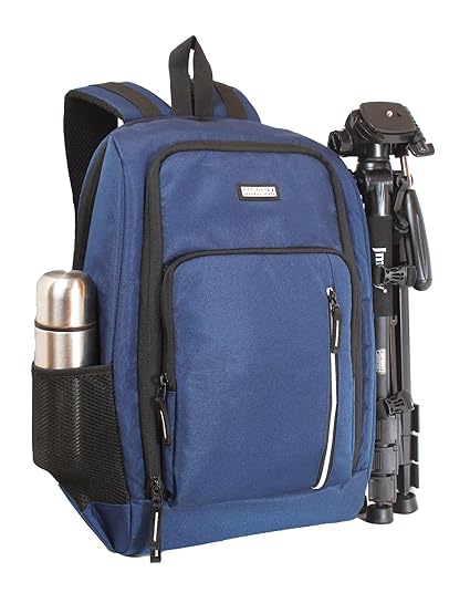 SIDRUM Camera Backpack Waterproof Camera Bag | Large Capacity Camera Case with 15 Inch Laptop Compartment & Rain Cover | for Photographer carrying DSLR SLR Cameras Lens Tripods