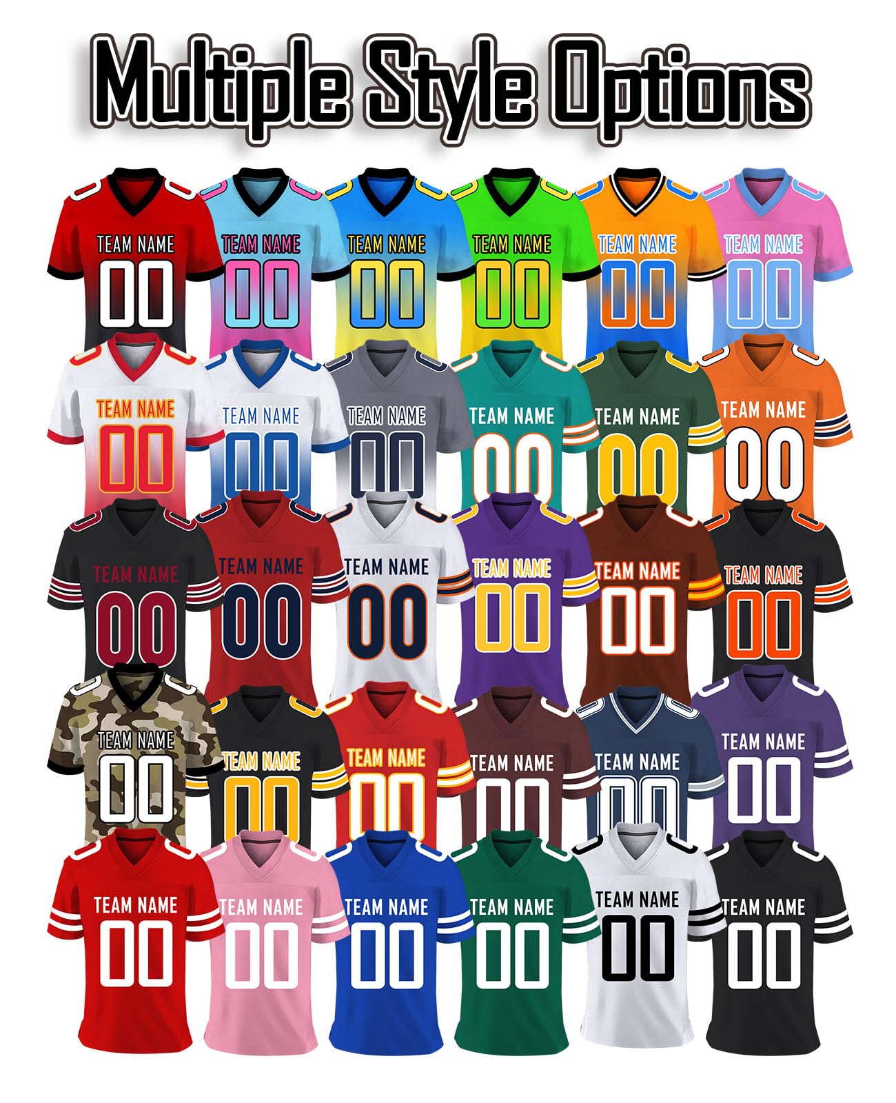 Custom Football Jersey Personalized for Men Women Youth Kids Customized Name & Team Number Sports Uniform Fans Gifts, S-7XL, Red