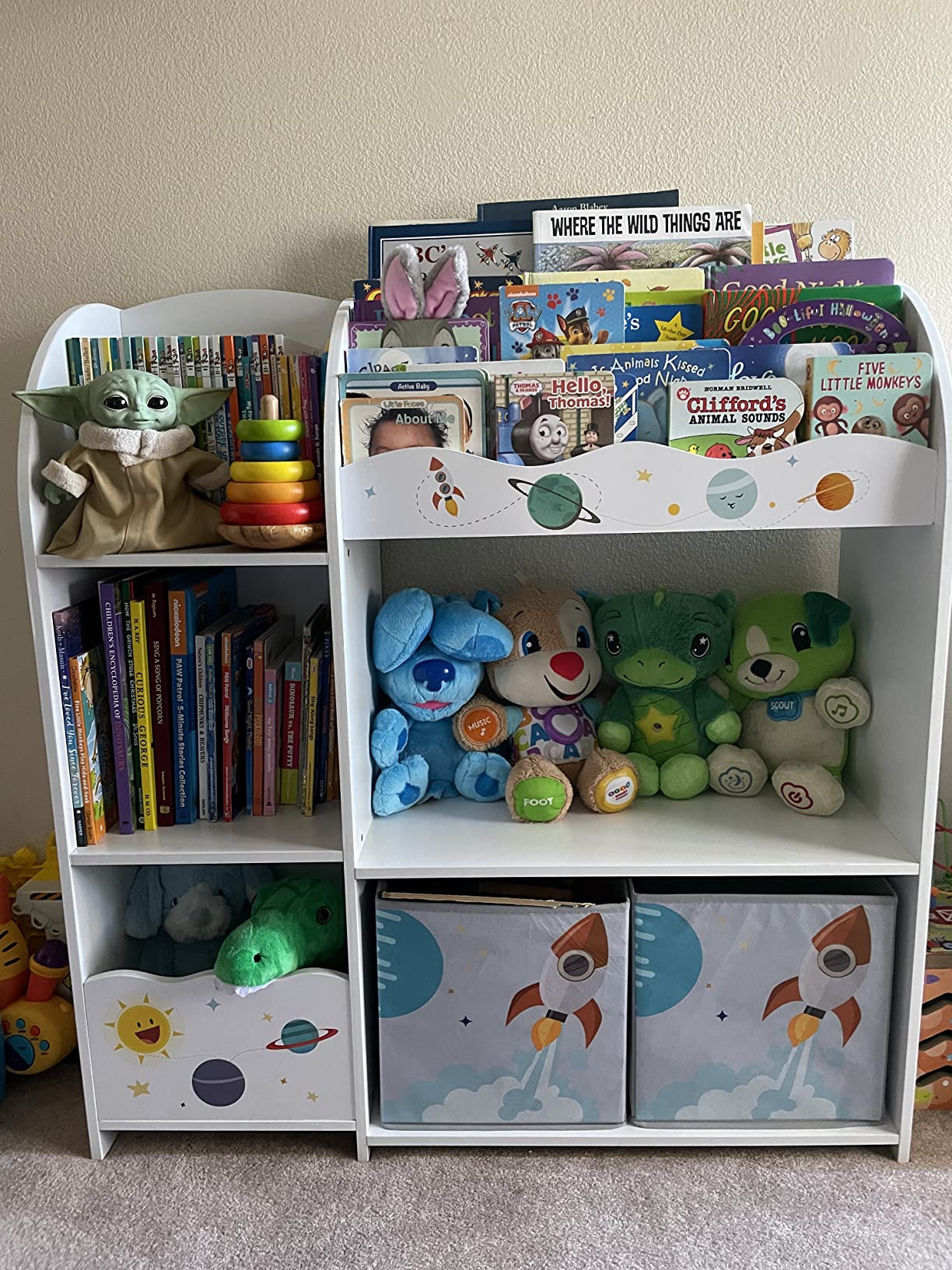15/mo Finance SONGMICS Toy and Book Organizer for Kids, Storage Unit
