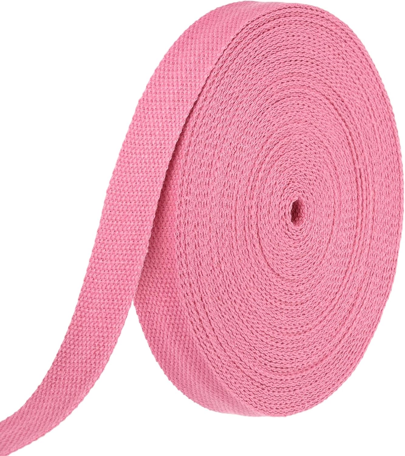 HARFINGTON Cotton Webbing 2 Inch 15.3 Yard Polyester Cotton Weave Webbing Strap Twill Tape Ribbon for Arts and Crafts Webbing Tote Bag Handles Cloth Belt Making Outdoor Supplies, Black