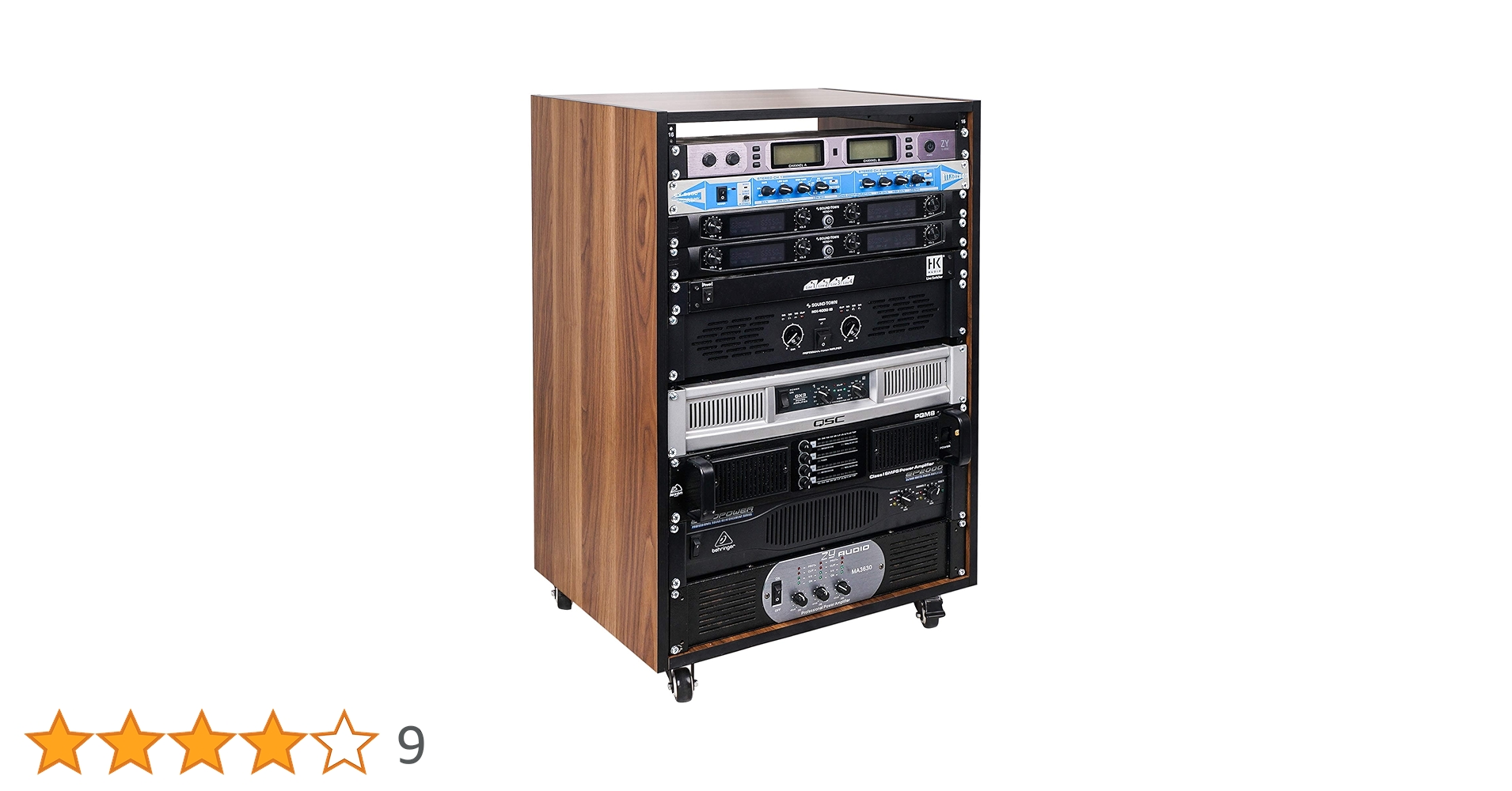 Amazon.co.jp: Sound Town DIY 16U スタジオラック 家具グレード