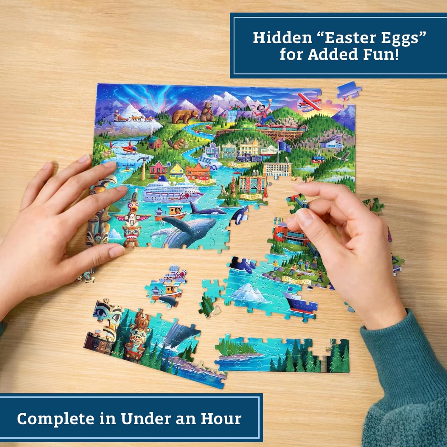 Alaska's Inside Passage by Boardwalk - Personal Puzzle - 210 Piece