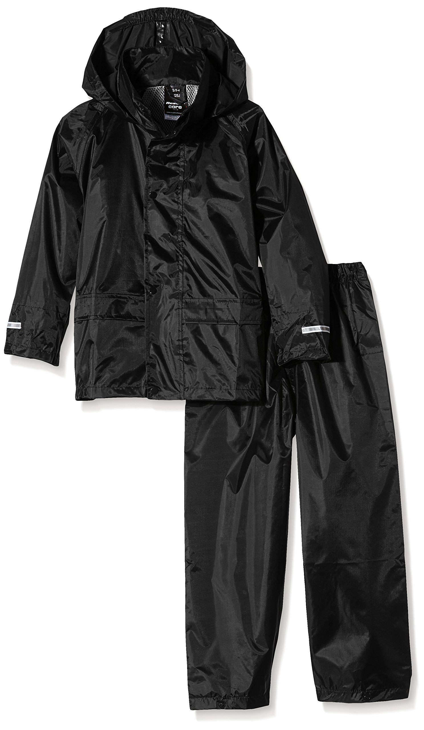 Result Girls Kids Core Rain Suit Black Medium