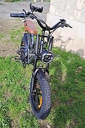JANSNO Bici Elettrica Fat Tire 20'' - Batteria 48V 14Ah Rimovibile - 7 Velocità - Per Adulti - Foto 12