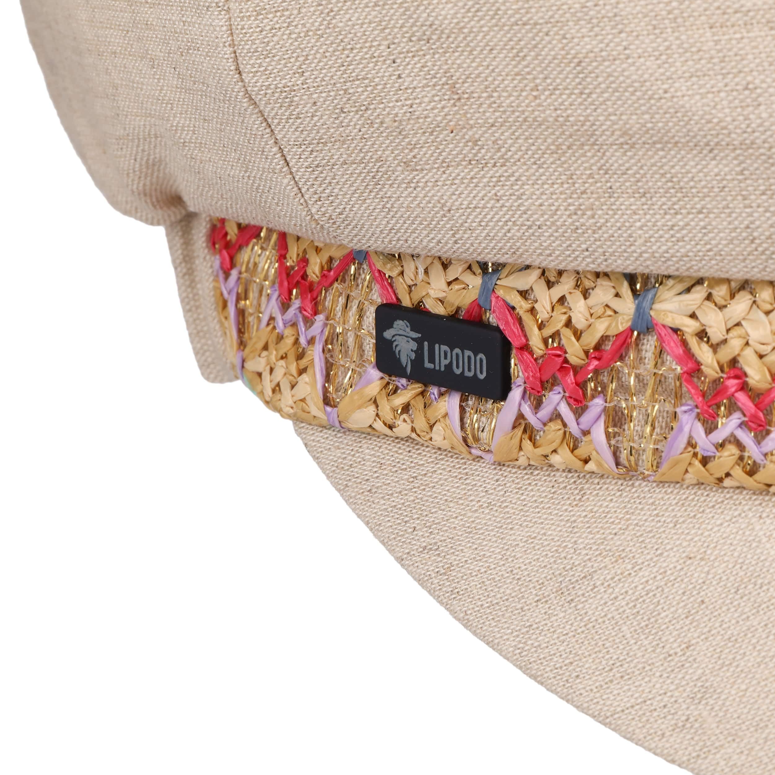 Lipodo Sanora Schirmmütze Ballonmütze Newsboy Cap Made in Italy Damen Frühling Sommer