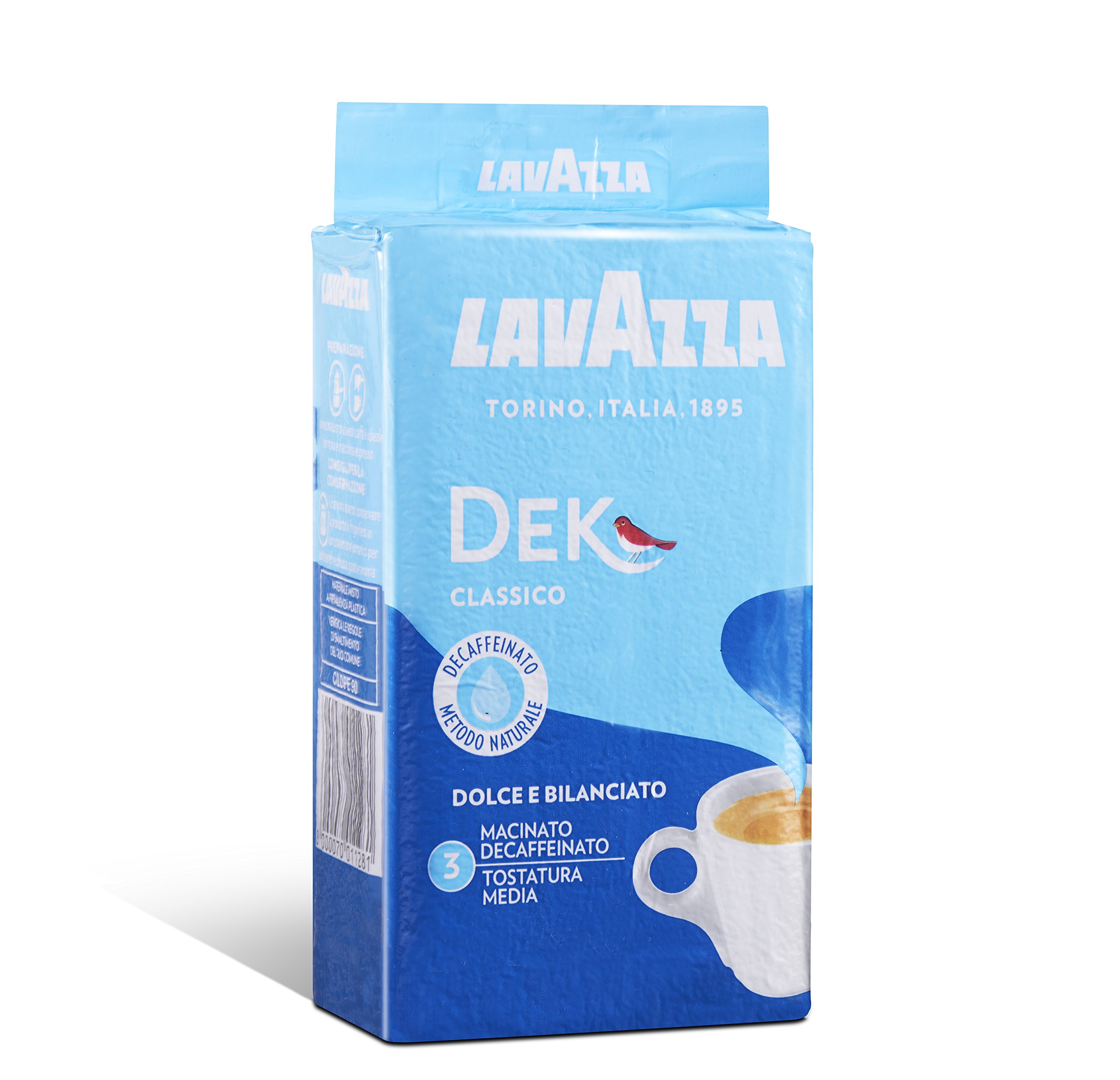 10x LAVAZZA DEK Entkoffeiniert Kaffee 250g gemahlen Italienisch espresso coffee