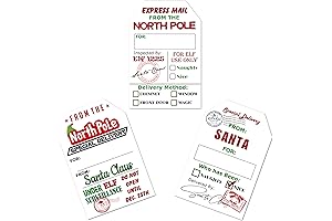Santa's Express Delivery Labels - Share the Magic of Christmas
