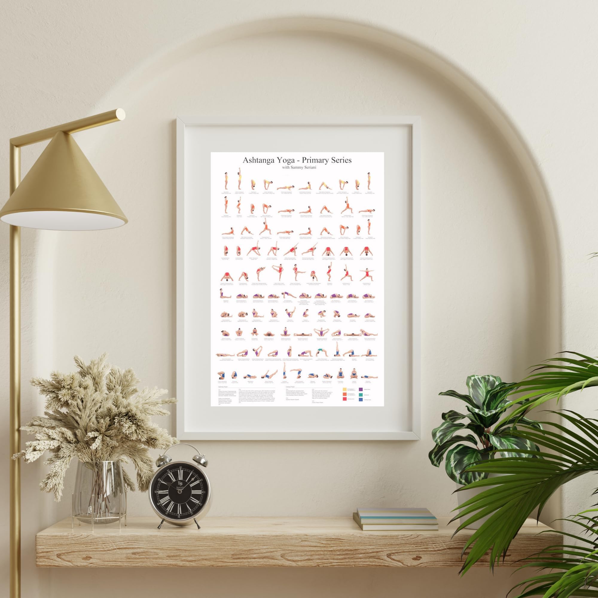Ashtanga Primary Series Practice Chart Yoga Poses Poster 24x36 Inch ...