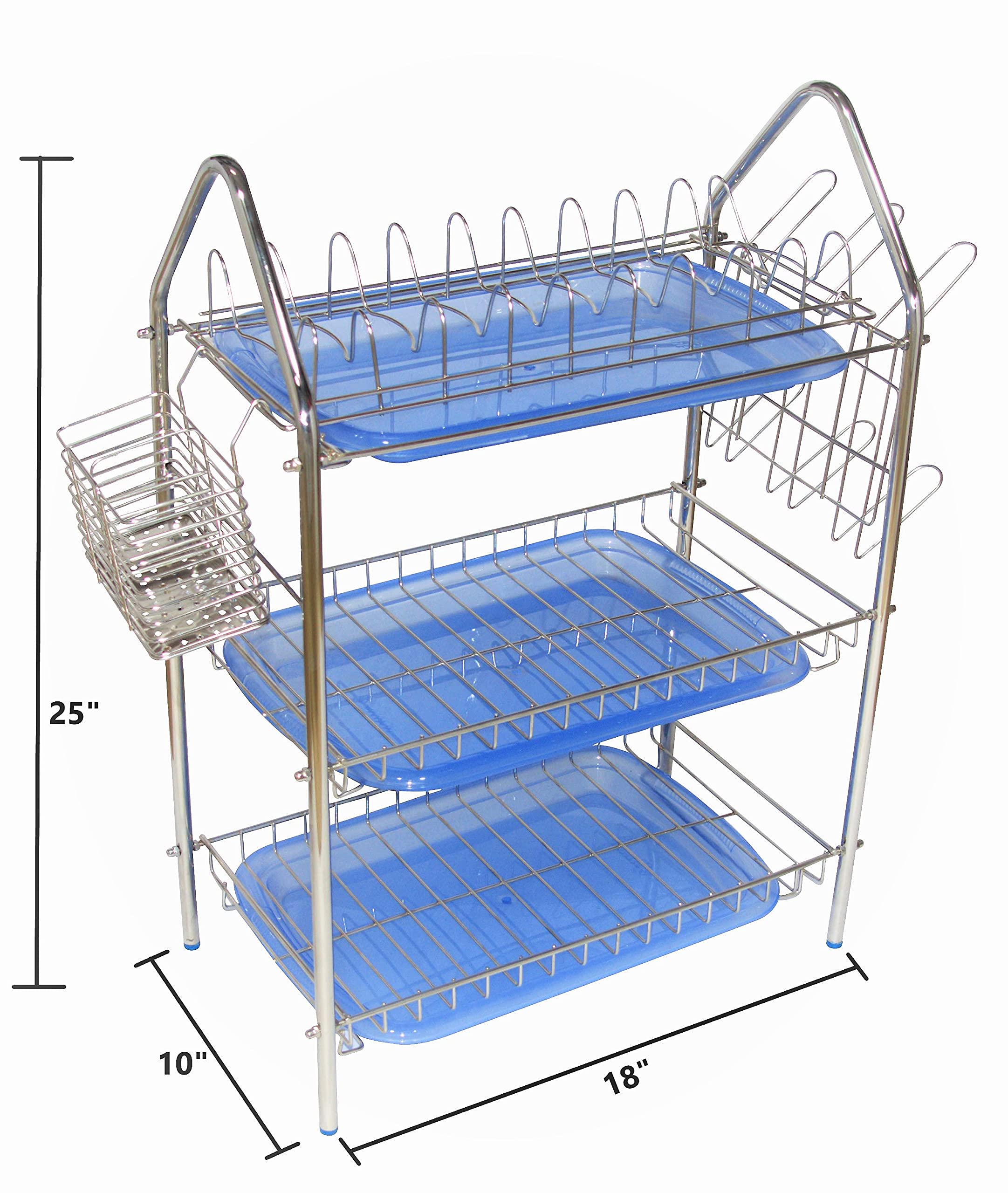 Amol Premium Stainless Steel Kitchen Organizer Dish Rack Dish