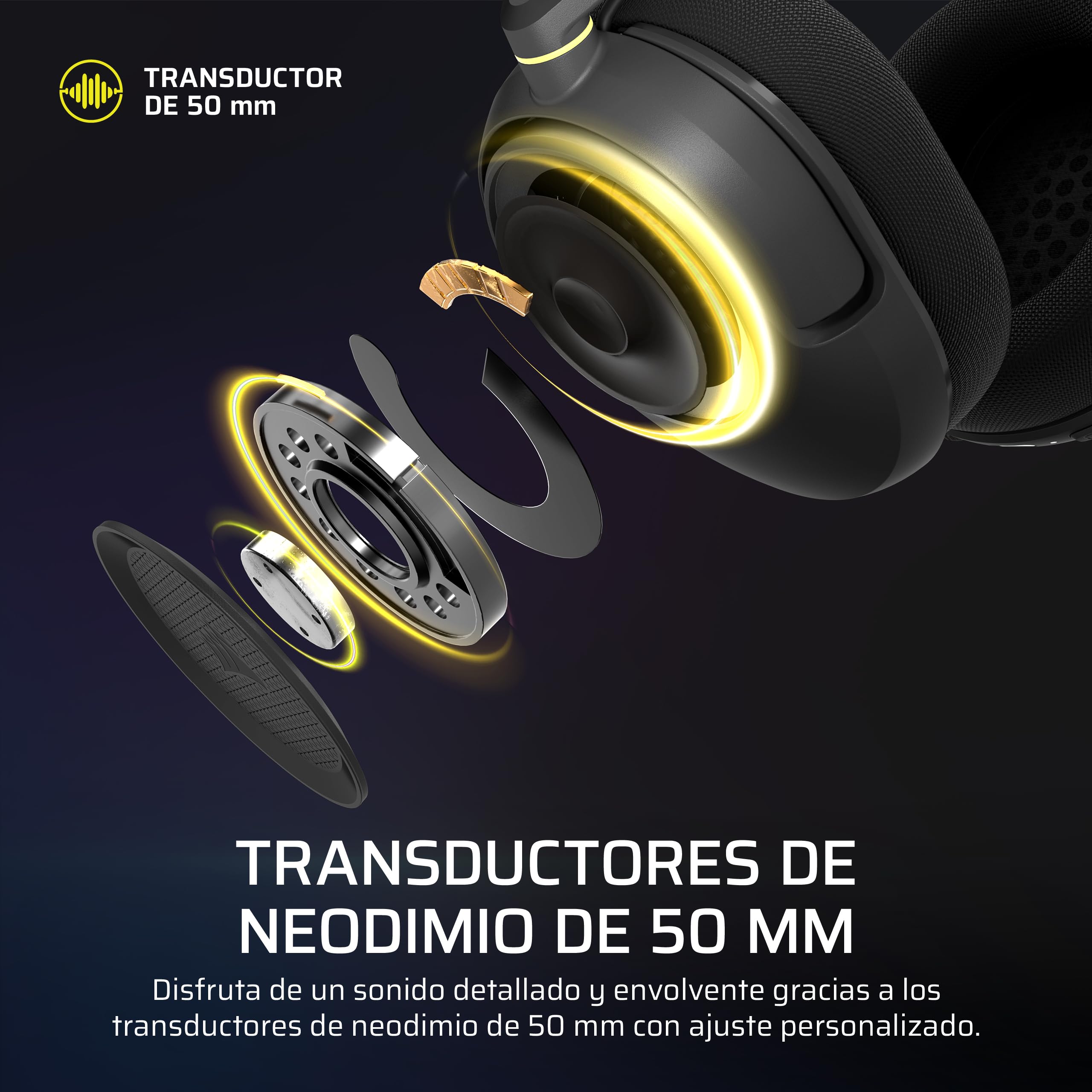 Corsair HS35 v3 Auriculares Inalámbricos para Videojuegos – Negro | 2,4 GHz y Bluetooth, Ligeros y Cómodos, Dolby Atmos - PC, PS5, PS4, Switch, Mac, Móviles
