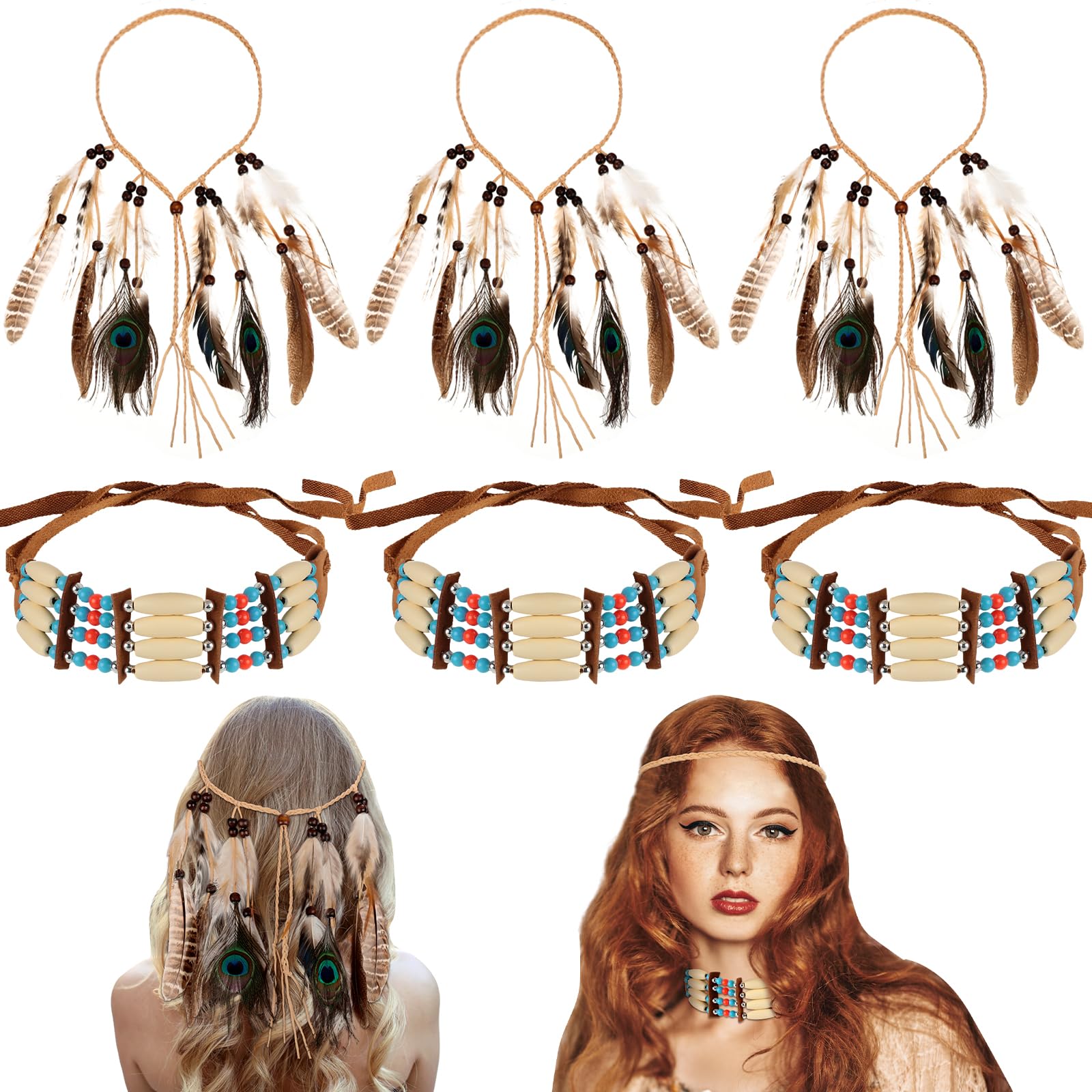 Photo 1 of 6 Pcs NATIVE Costume Accessories