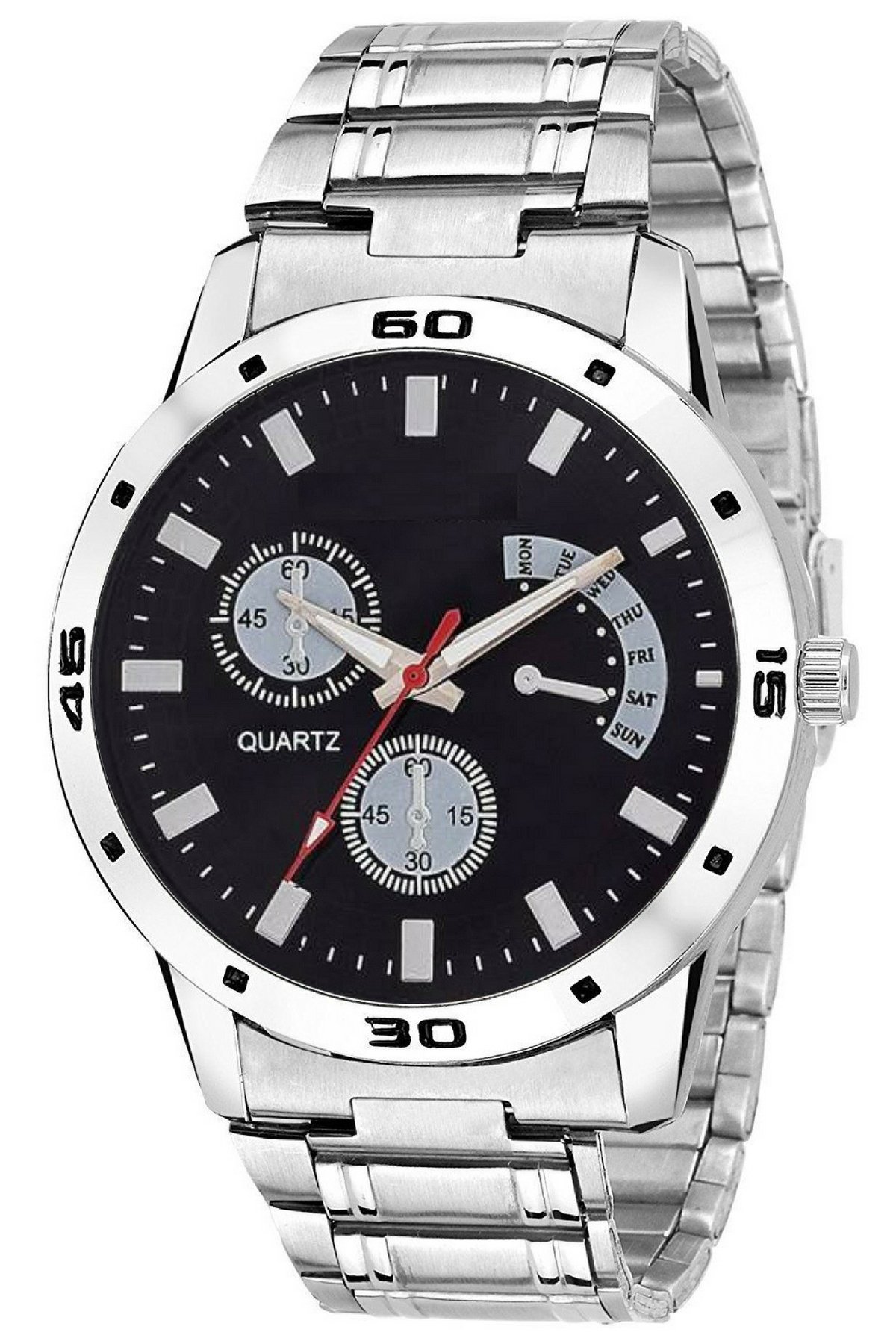 Scarter Analog Boys and Mens Watch S-302 (Black Dial Silver Colored Strap) (B07D9PTCX6) Amazon Price History, Amazon Price Tracker